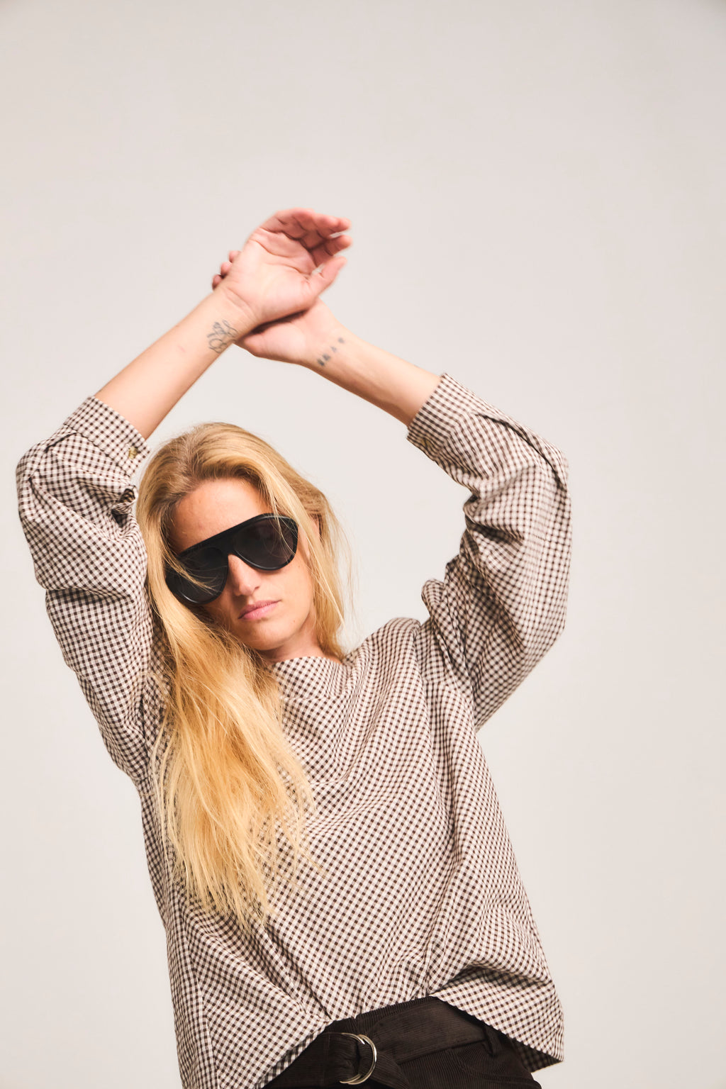 Blusa Ancrage Cuadrille Café