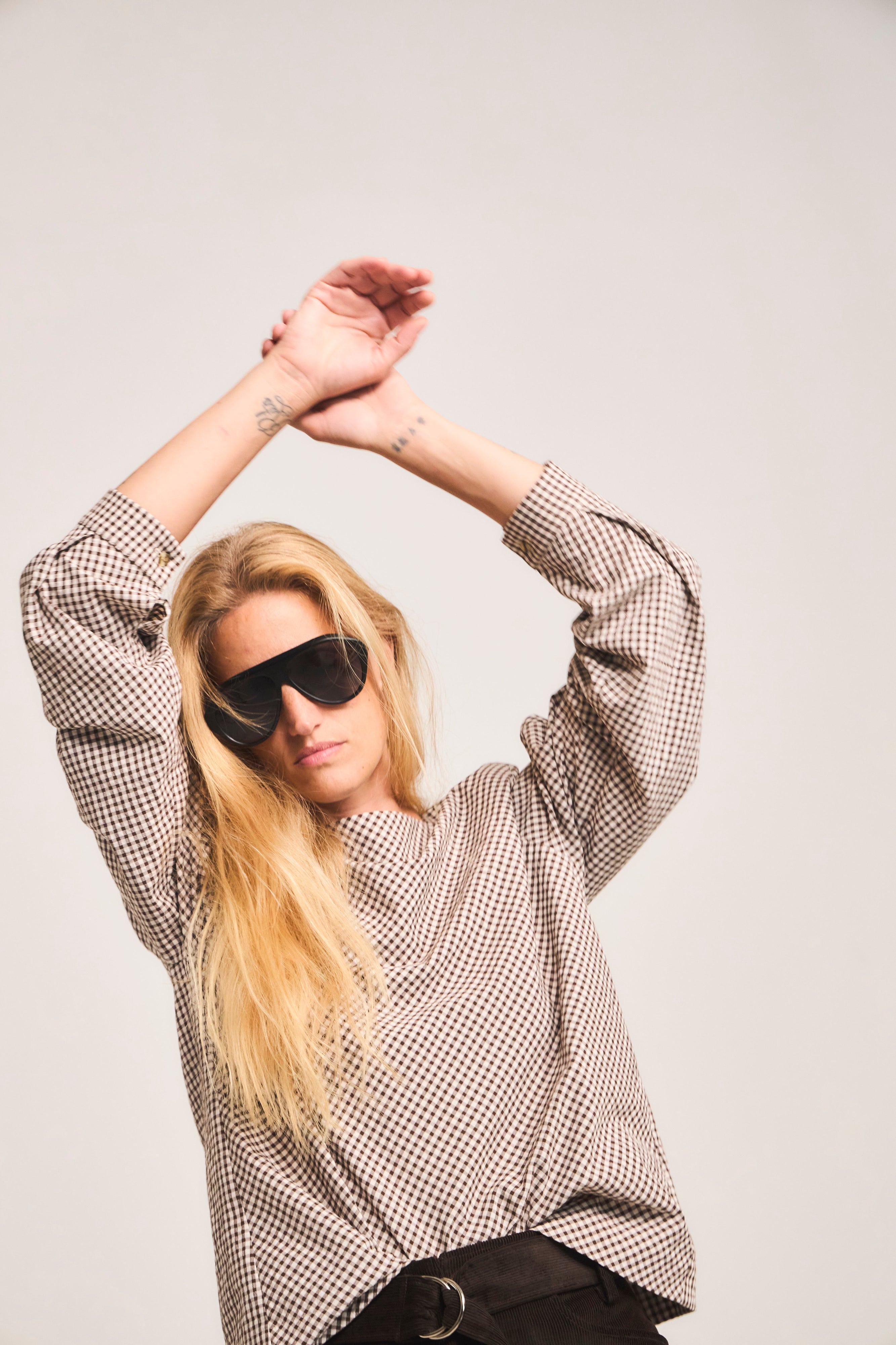 Blusa Ancrage Cuadrille Café