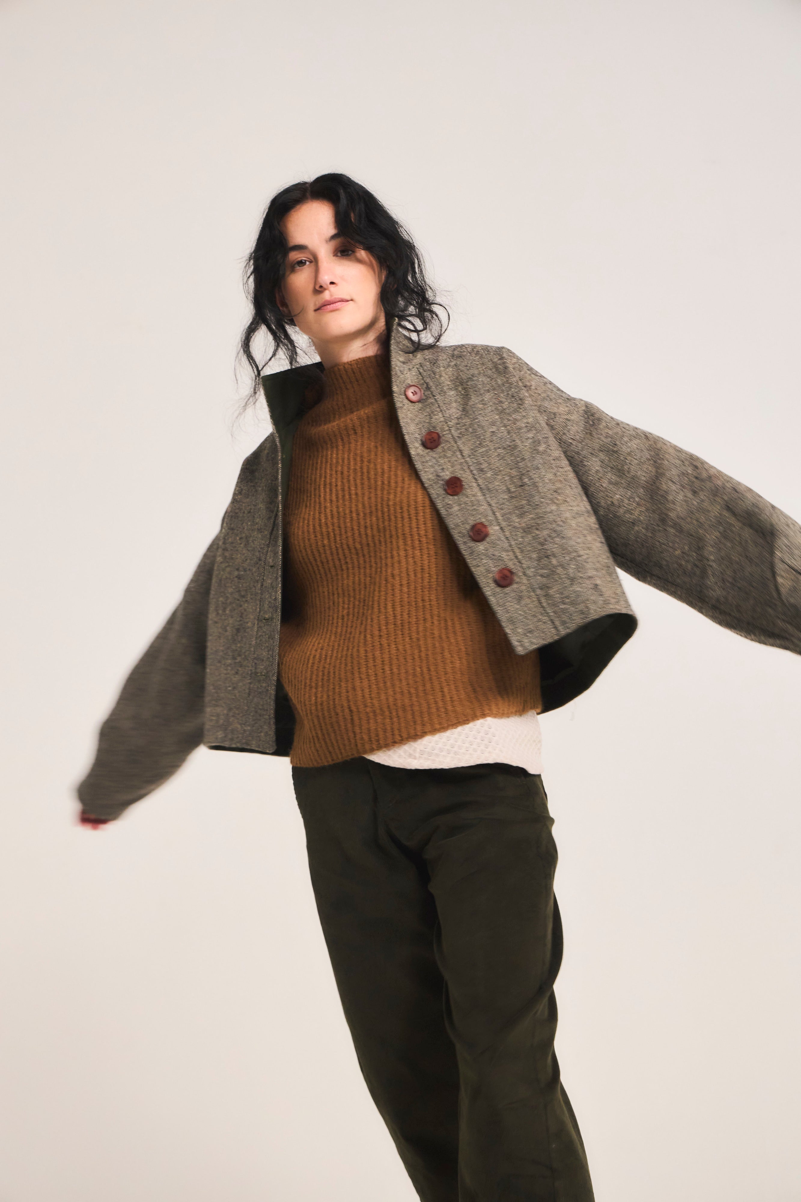 Chaqueta Prunelliere Lana Verde
