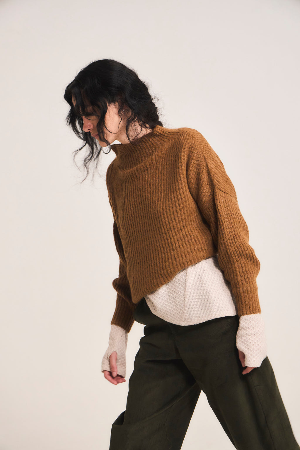Sweater Maxima Baby Alpaca Camel
