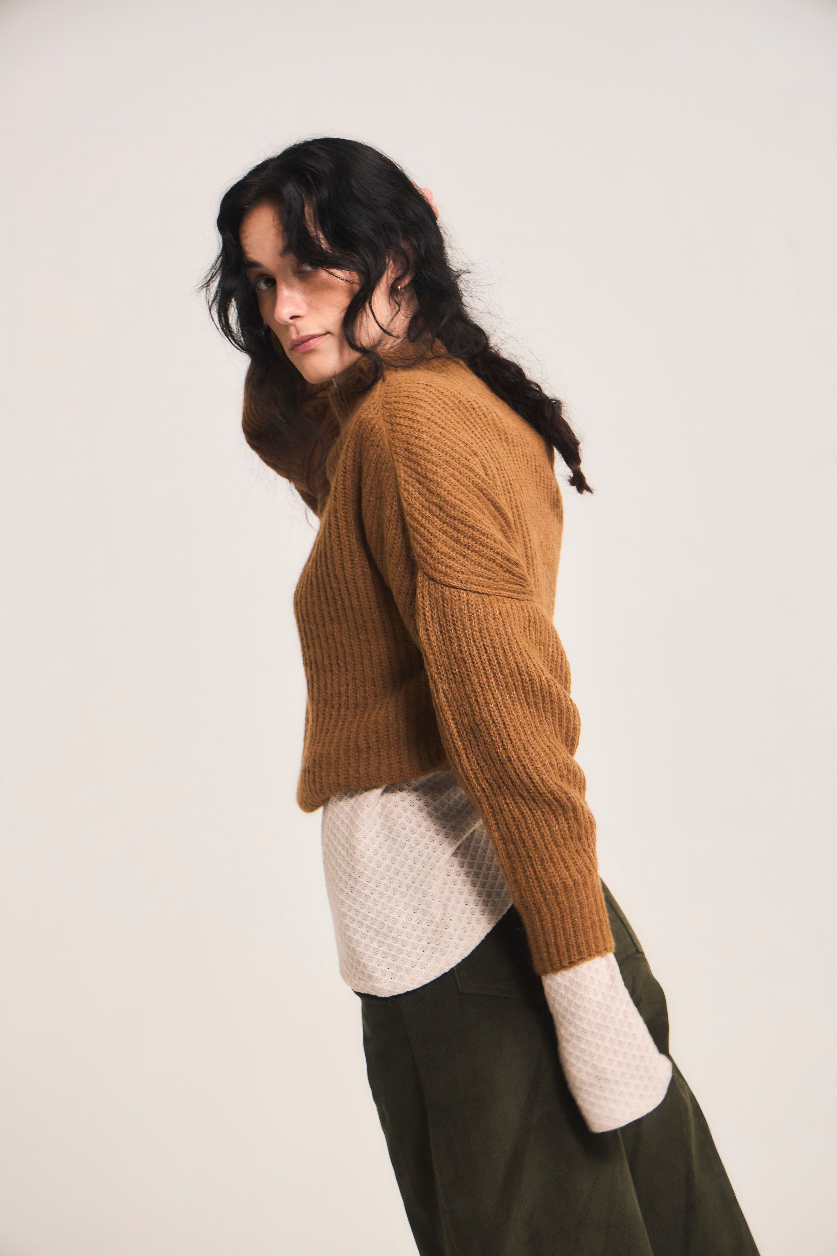 Sweater Maxima Baby Alpaca Camel