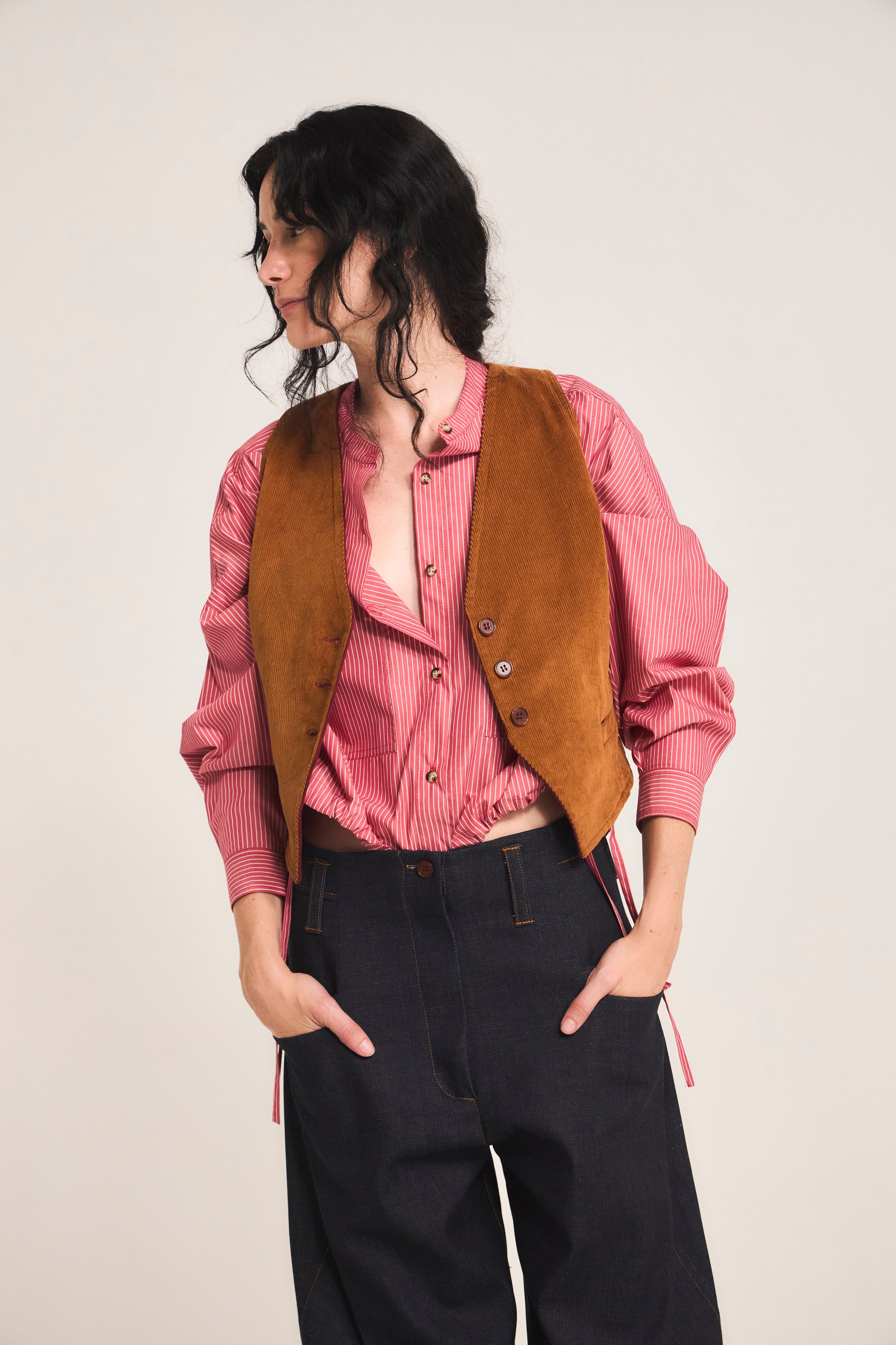 Gilet Reversible Kingstone Camel/Burdeo