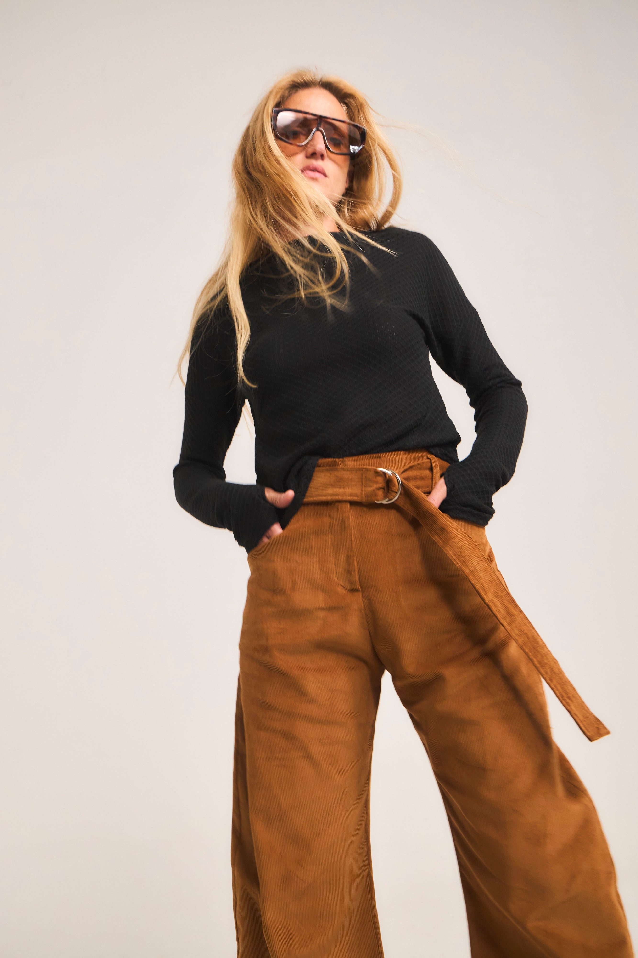 Pantalon Vivante Cotele Camel