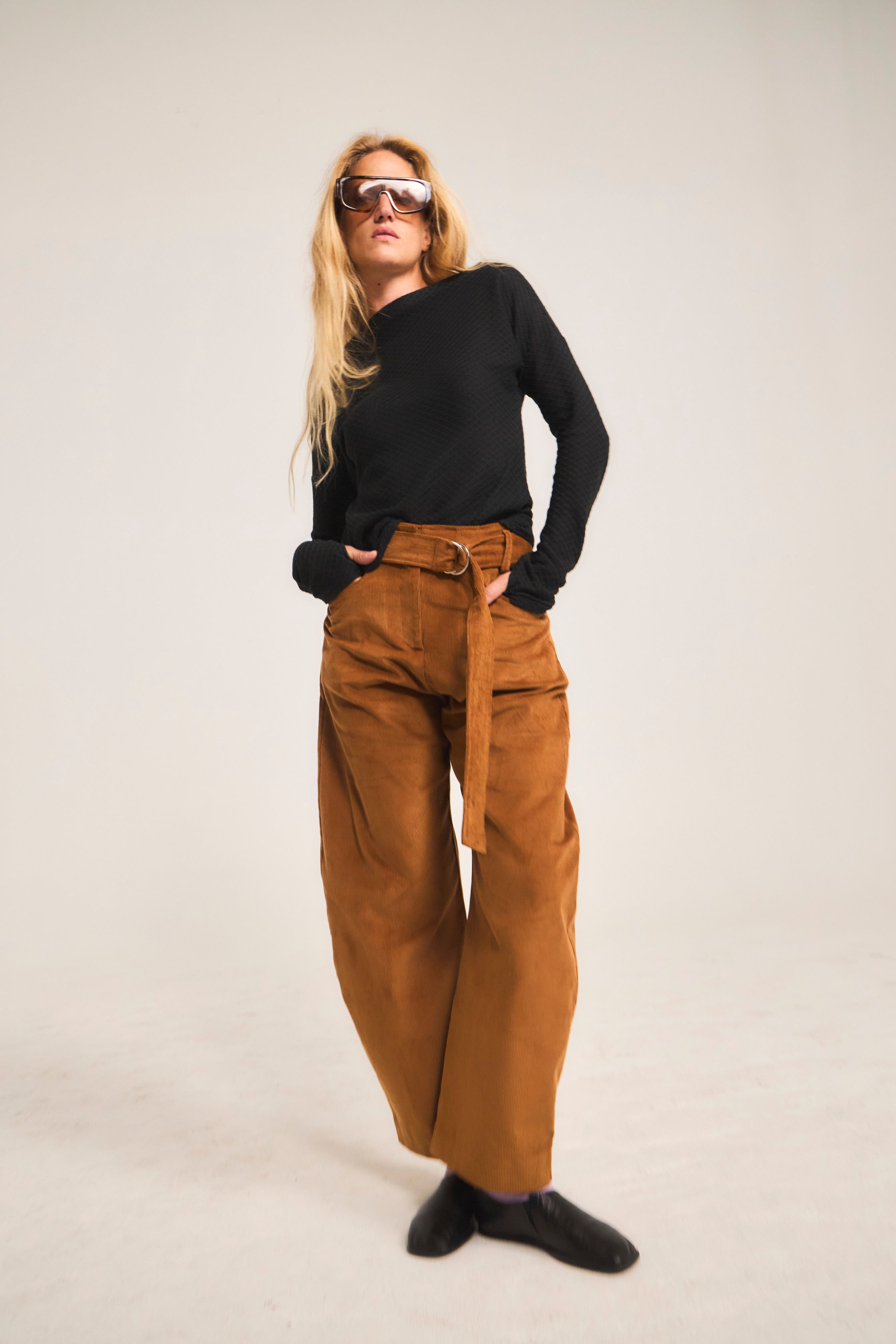 Pantalon Vivante Cotele Camel