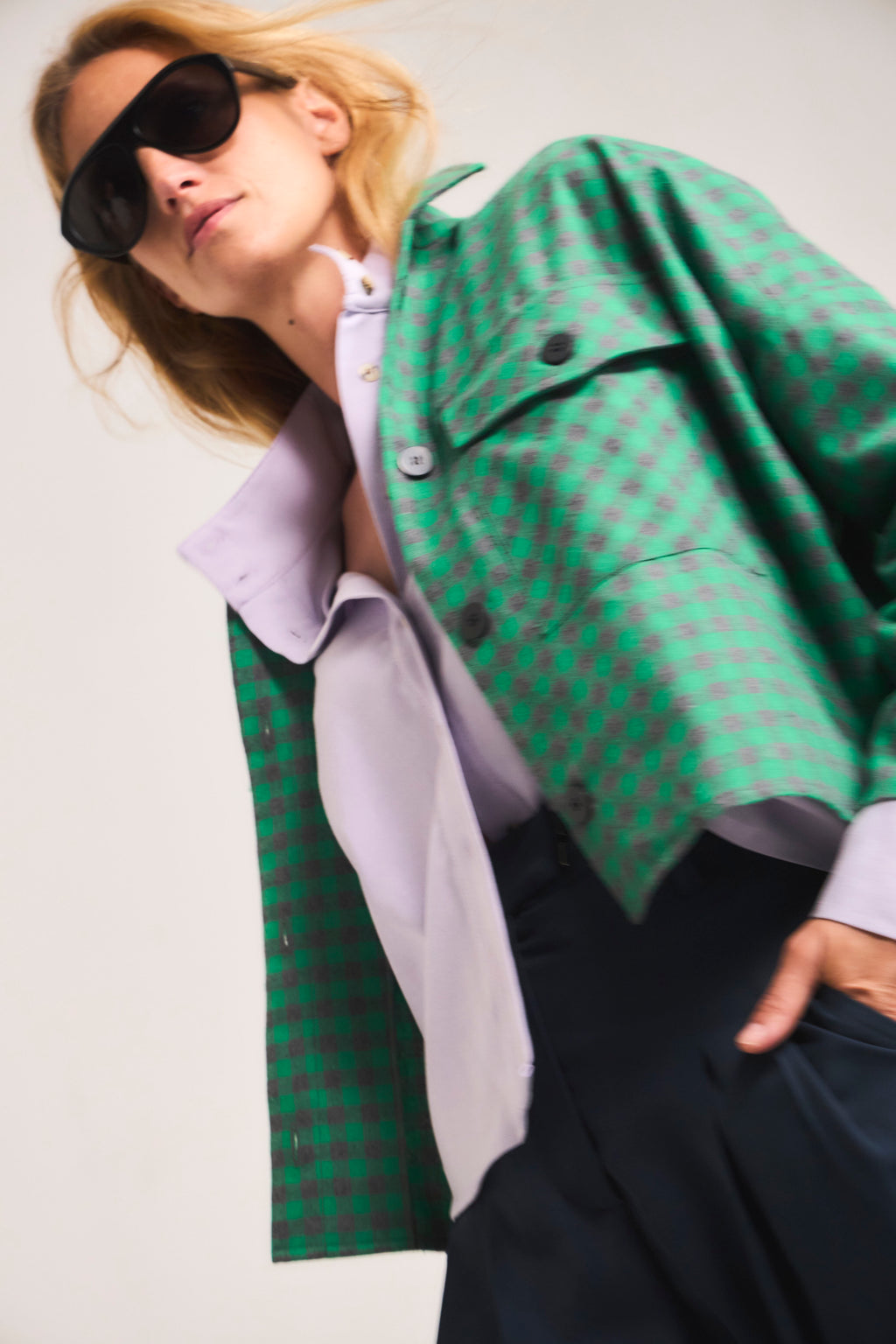 Succise 100% Cotton Green Scottish Overshirt