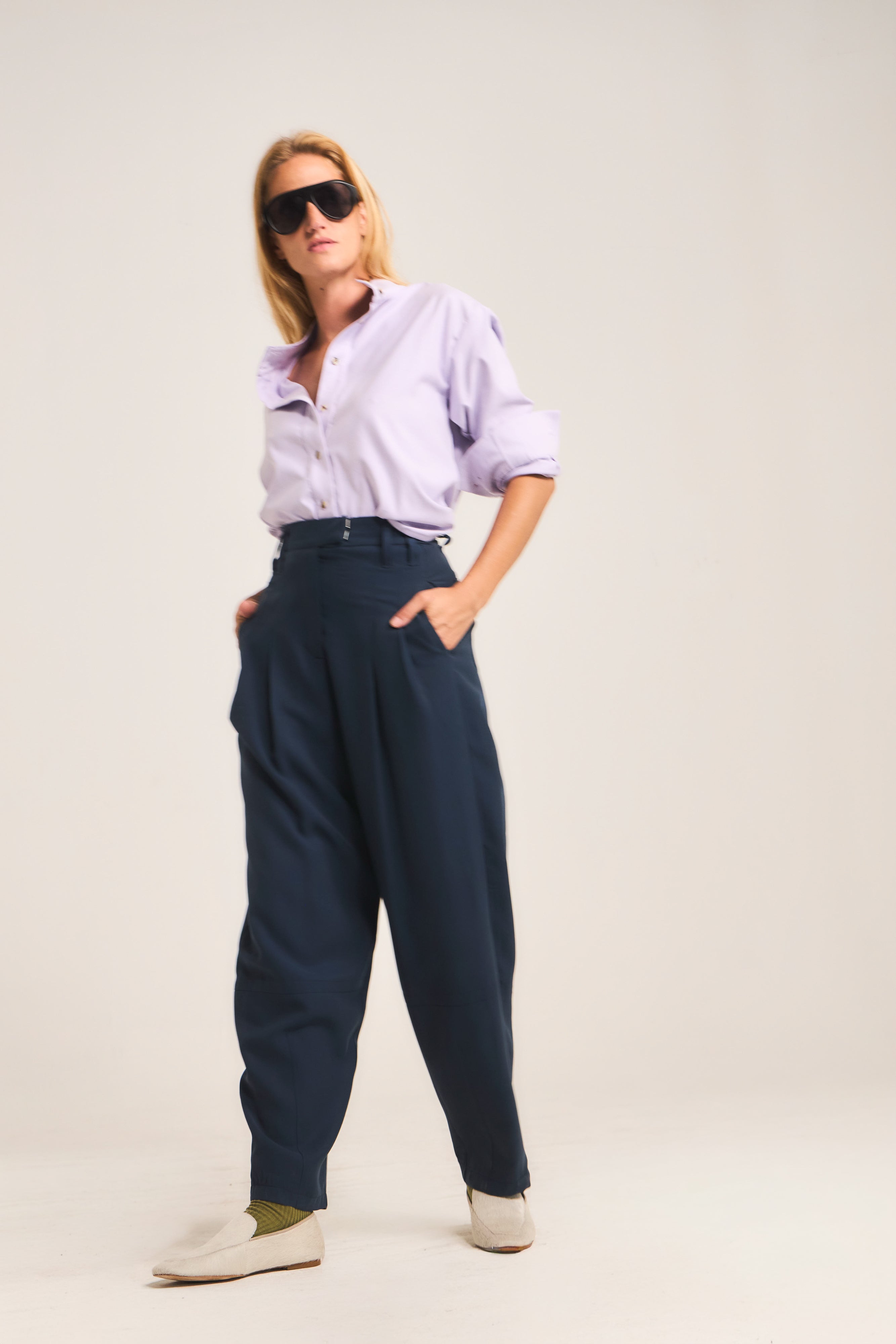 Pantalón Chaine Cupro Navy