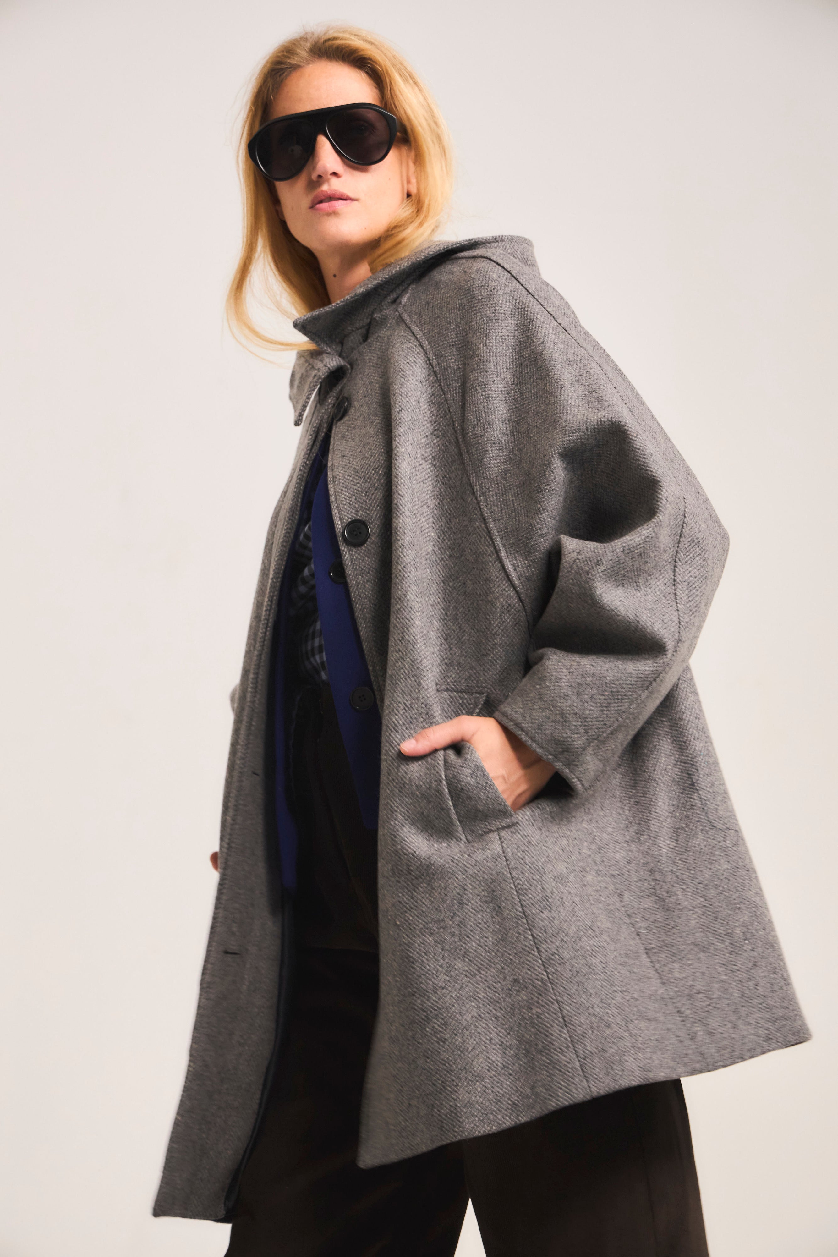 Chaquetón Dunes Lana Gris