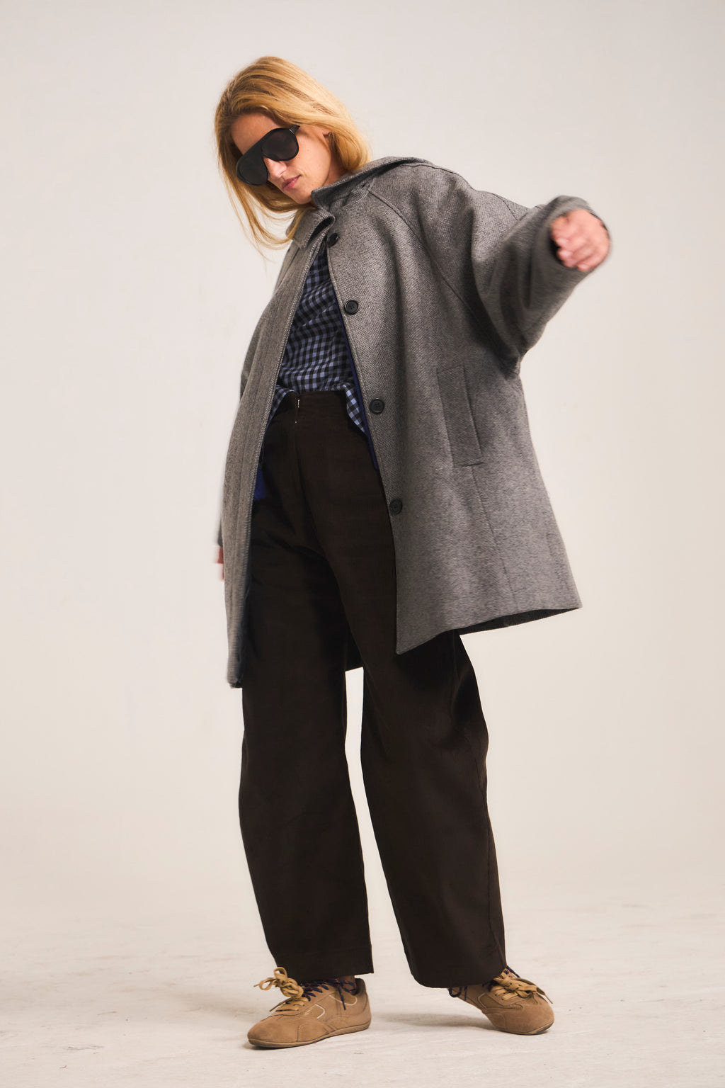 Chaquetón Dunes Lana Gris