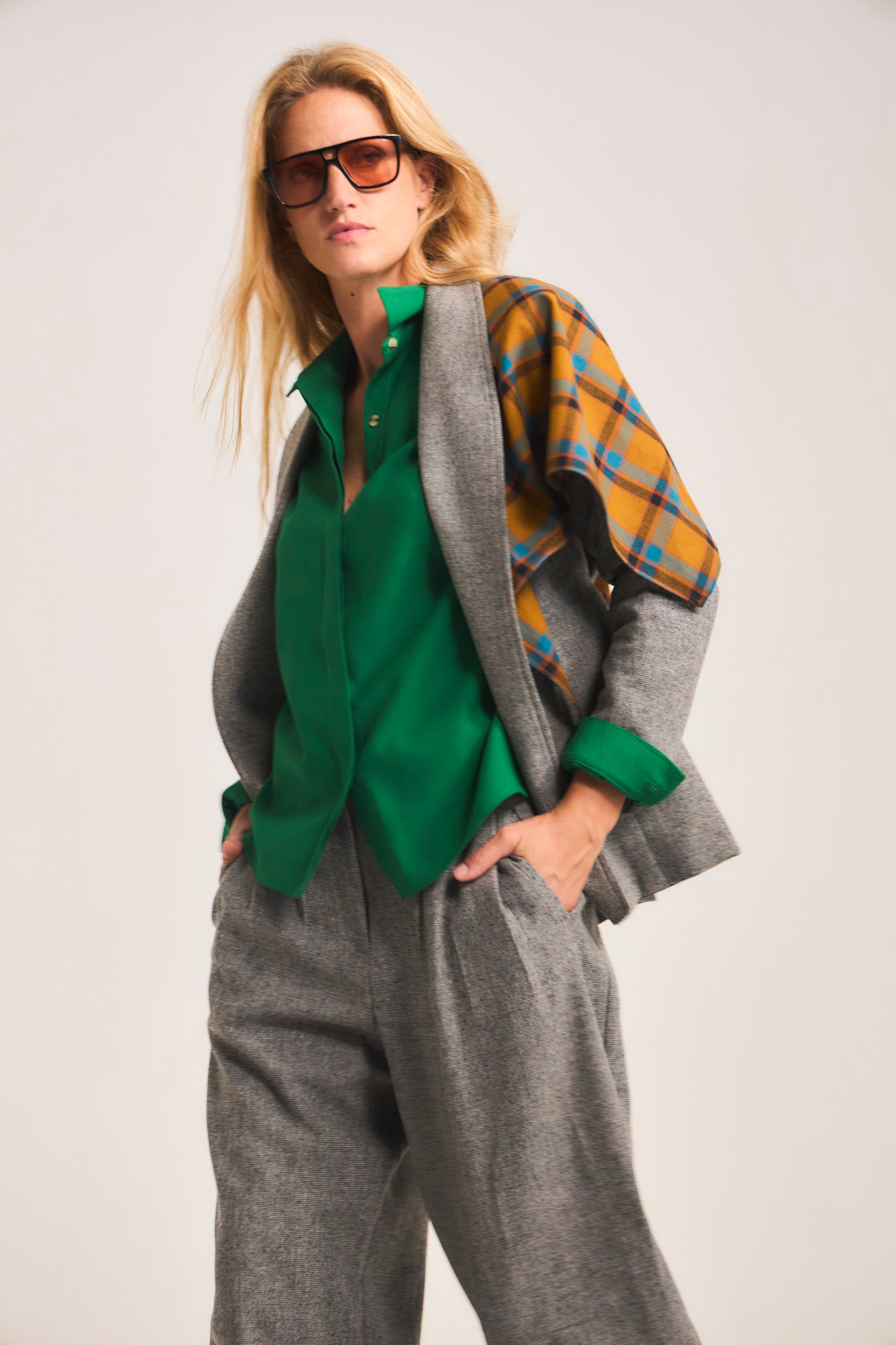 Blazer Vague Lana Gris