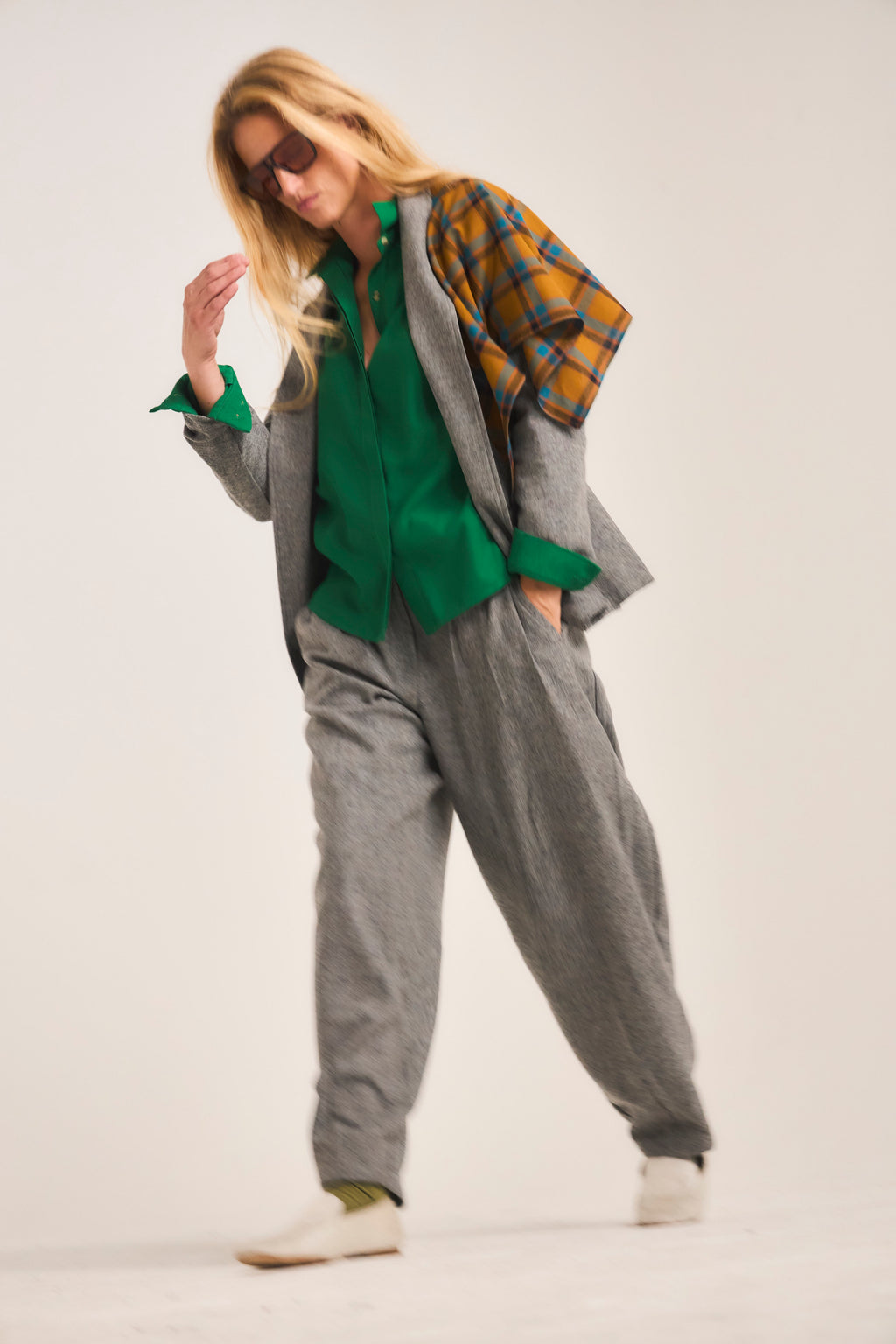 Vague Gray Wool Blazer
