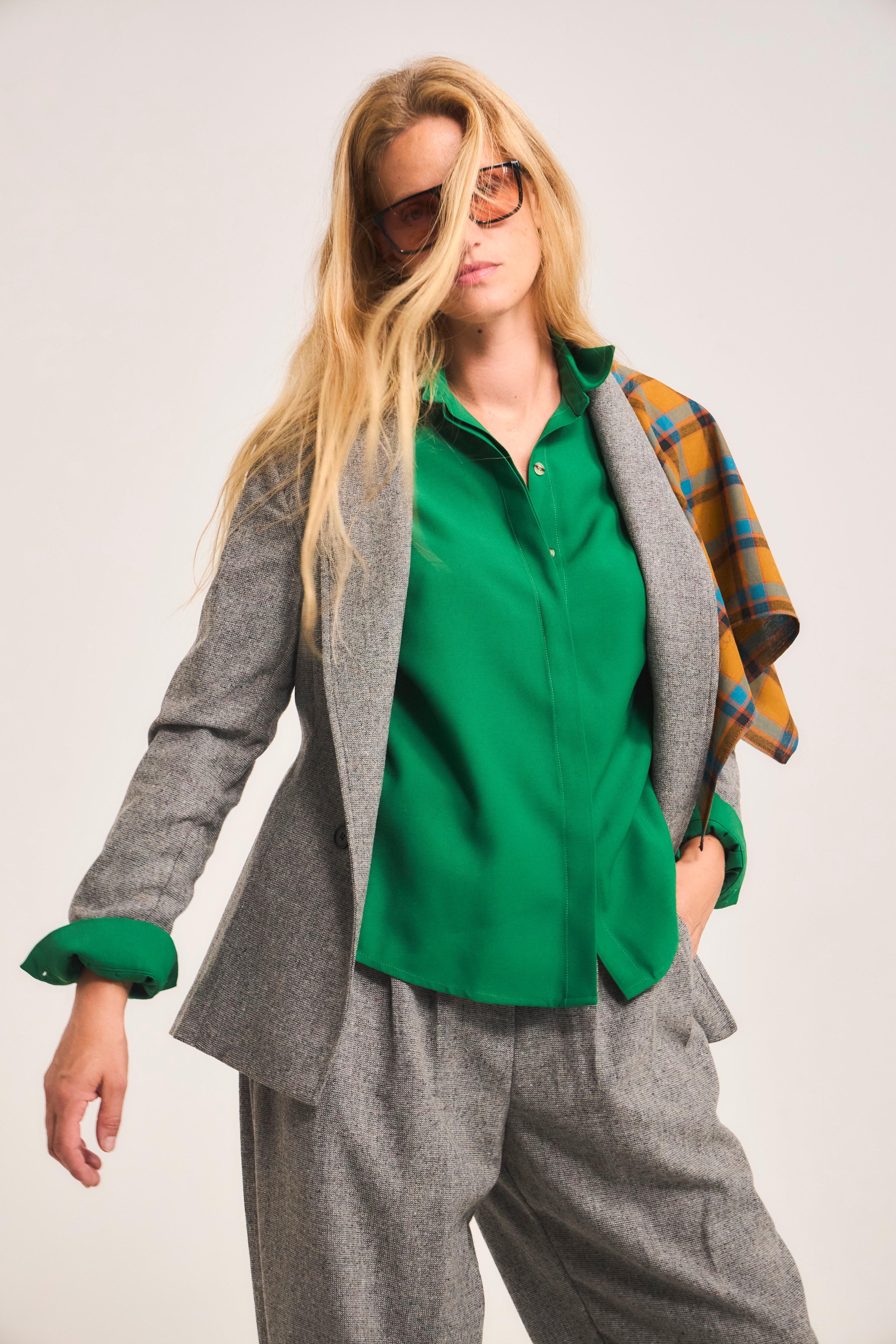 Blazer Vague Lana Gris