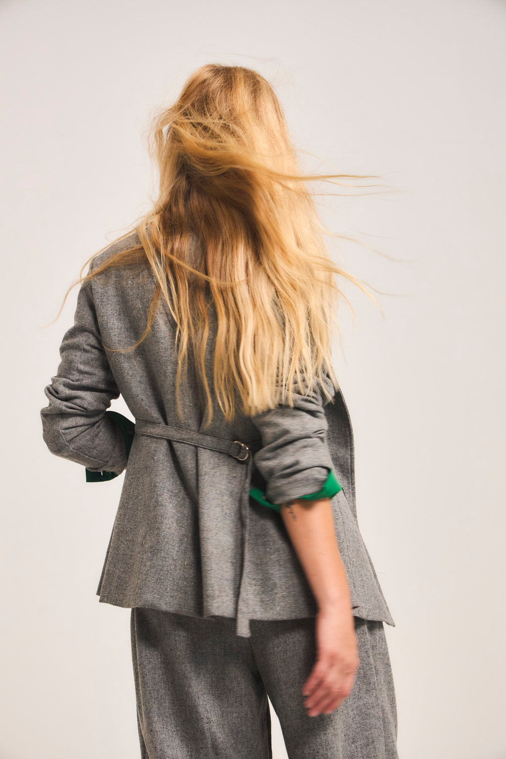 Vague Gray Wool Blazer