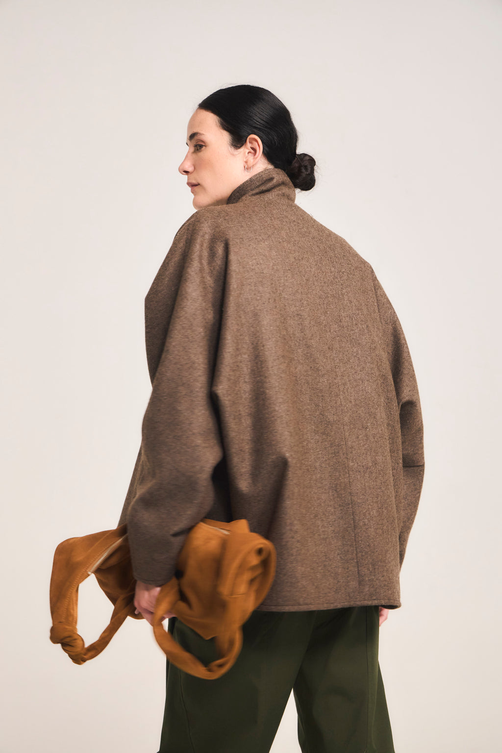 Chaquetón Ossature Lana Taupe