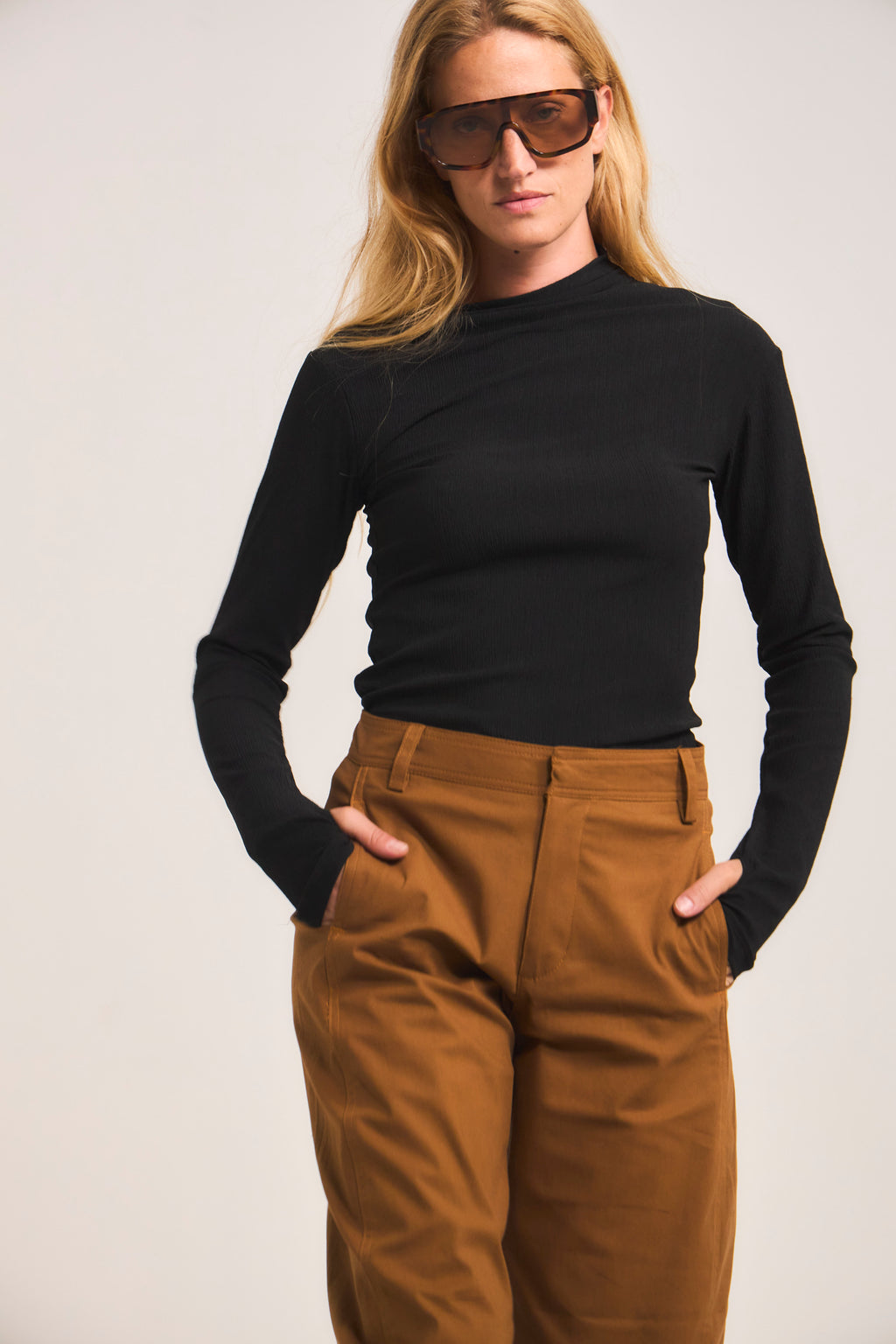 Eveille 100% Cotton Camel Trousers