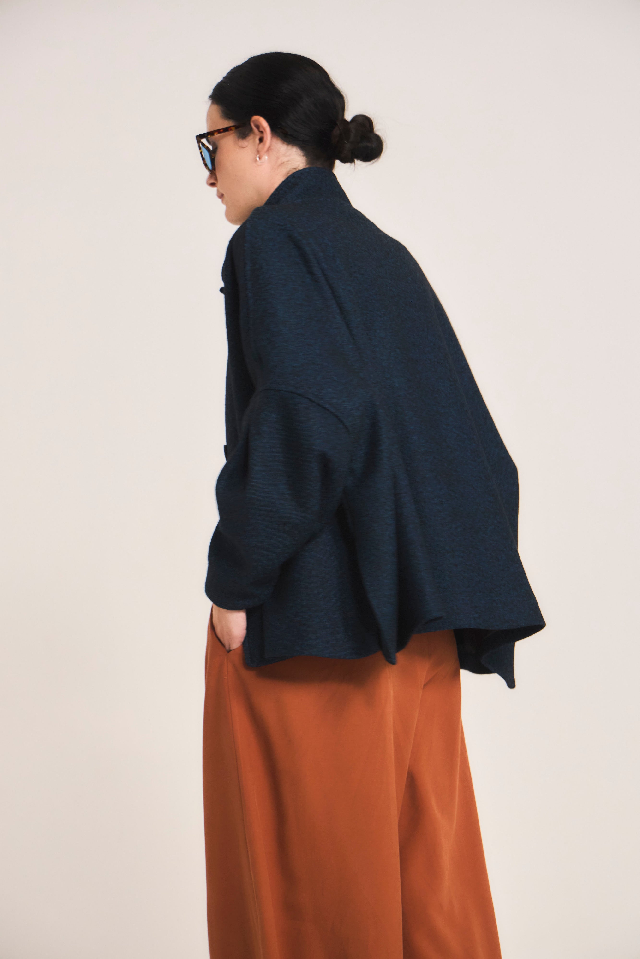 Chaquetón Douceur Lana Azulino