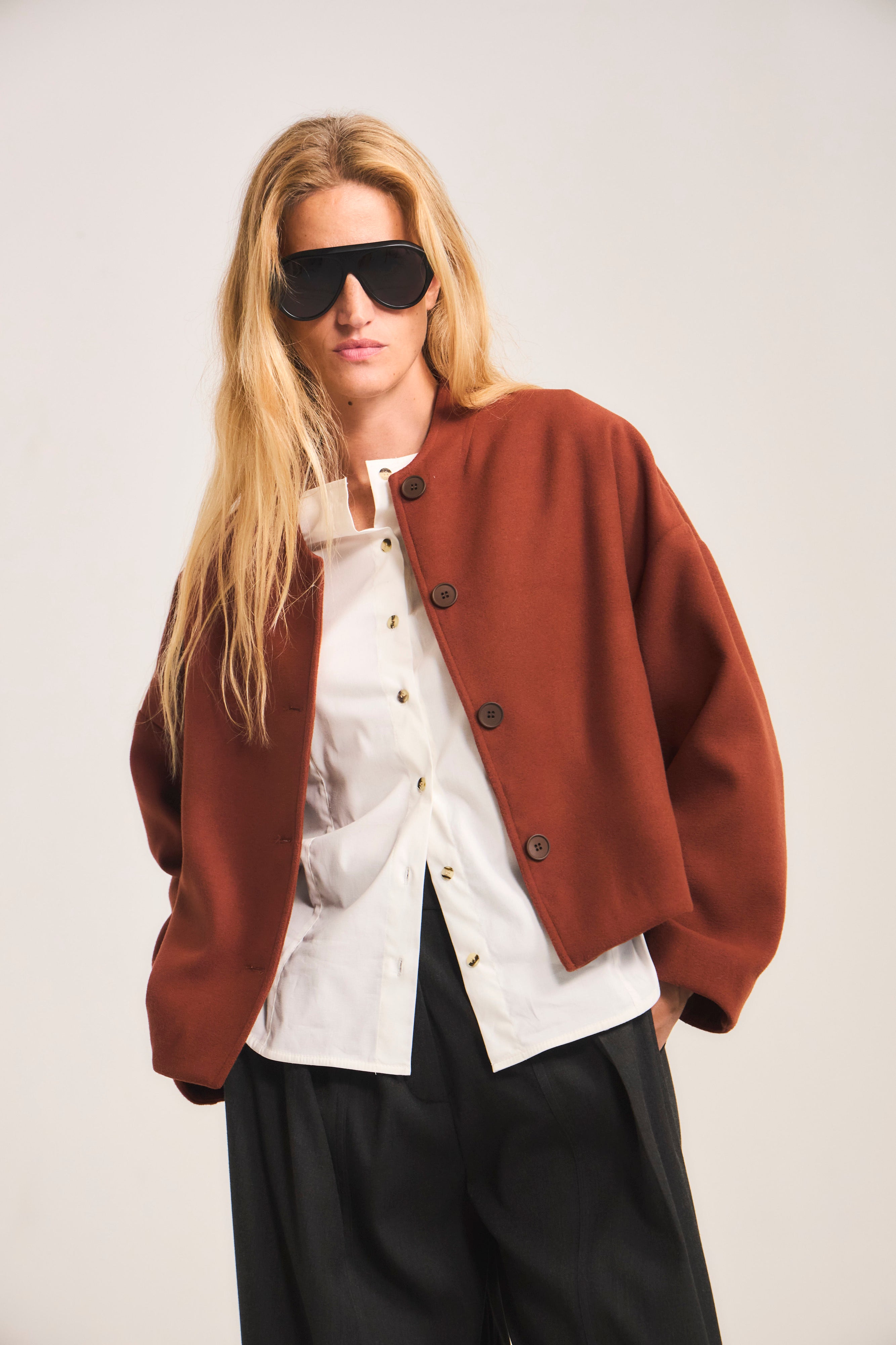 Chaqueta Corta Tenir Terracota