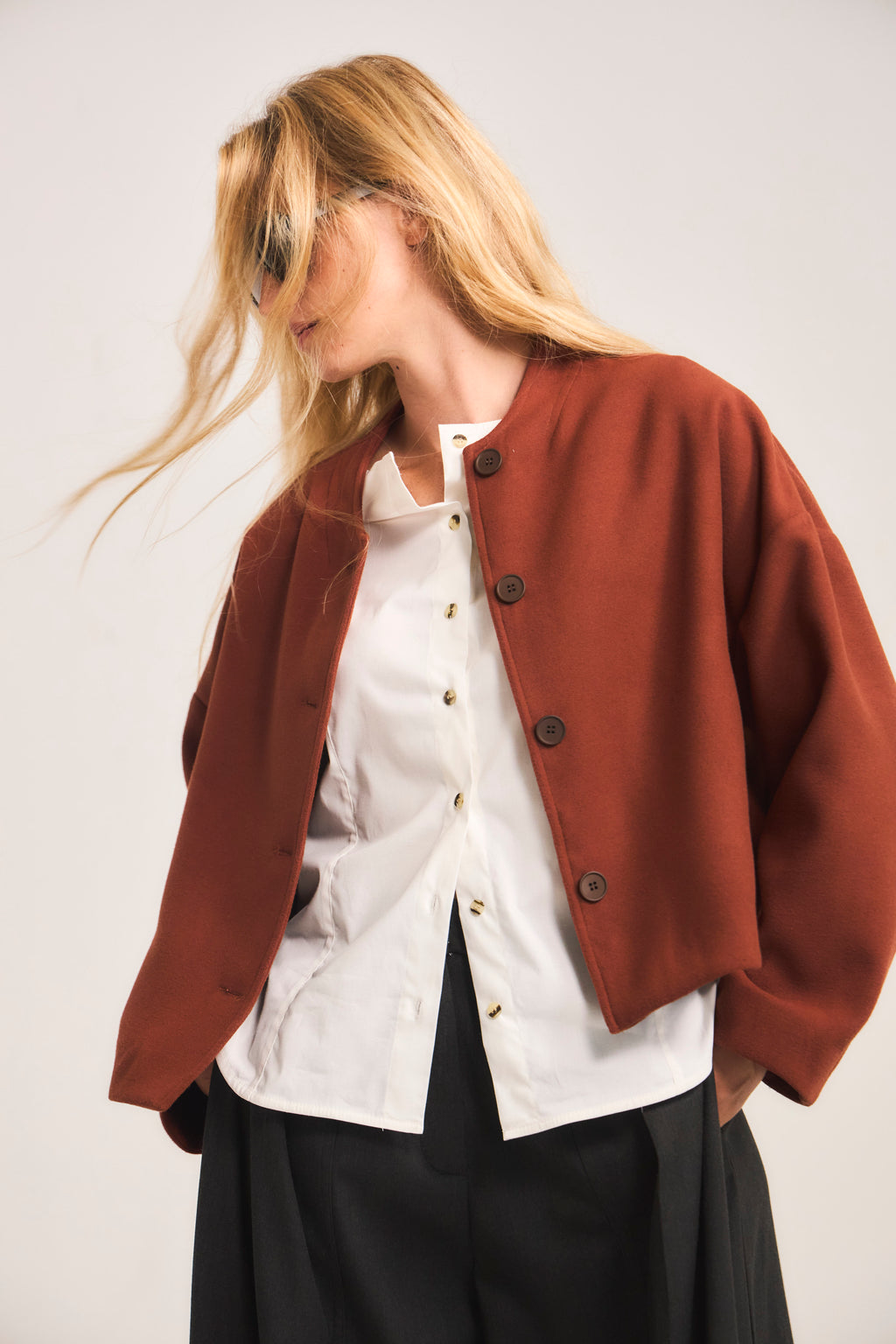 Chaqueta Corta Tenir Terracota