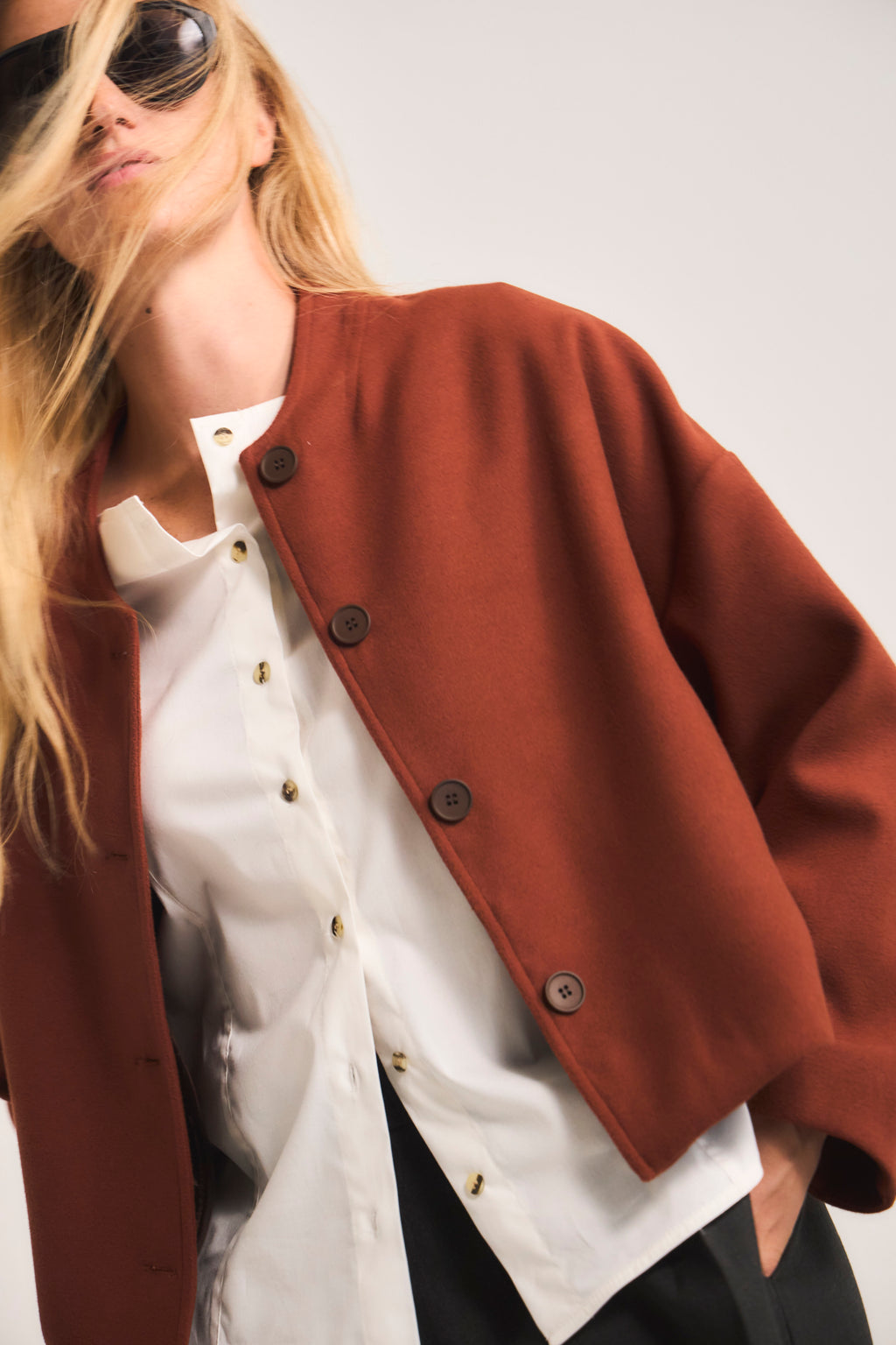 Chaqueta Corta Tenir Terracota