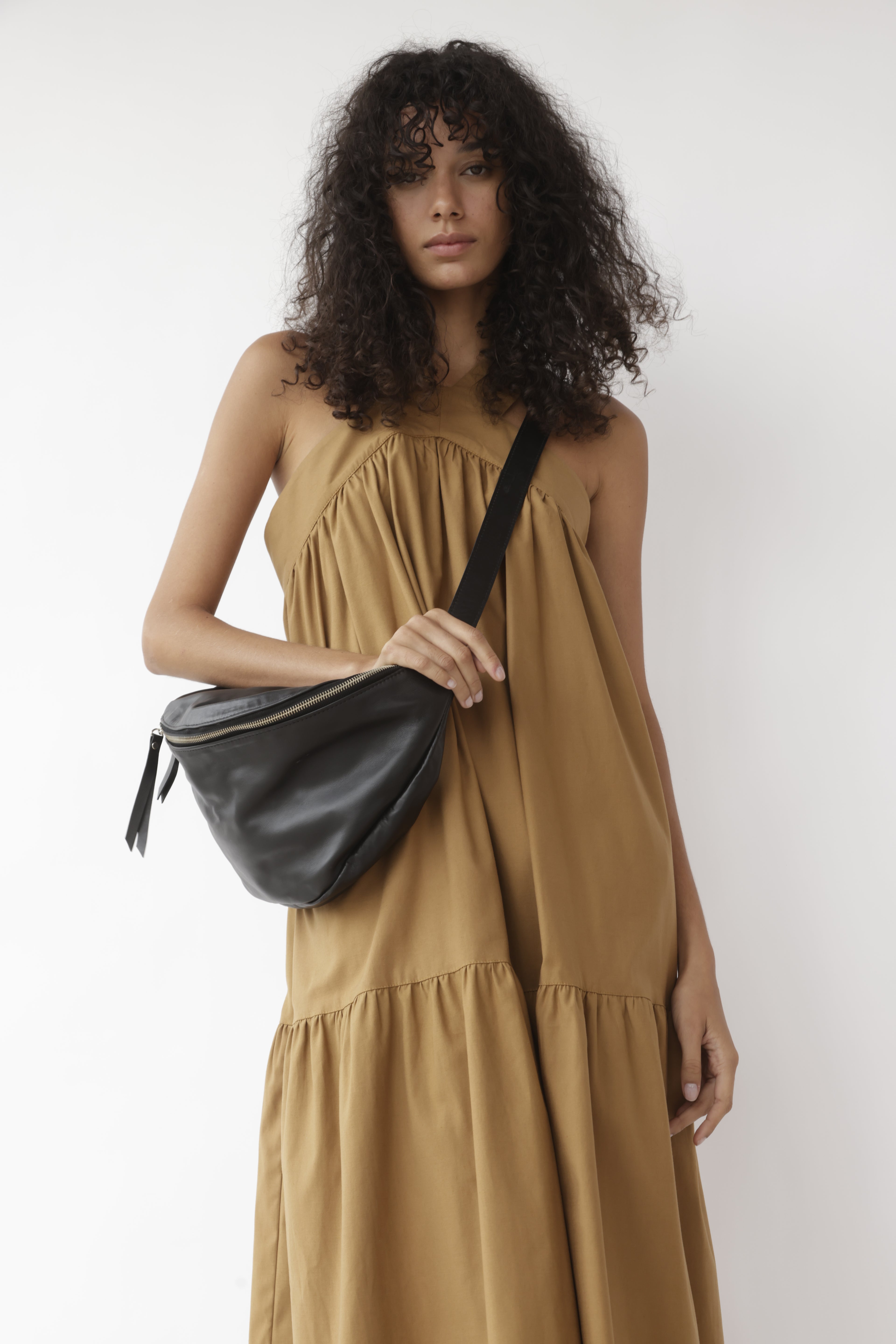 Vestido Marbella Algodón Camel