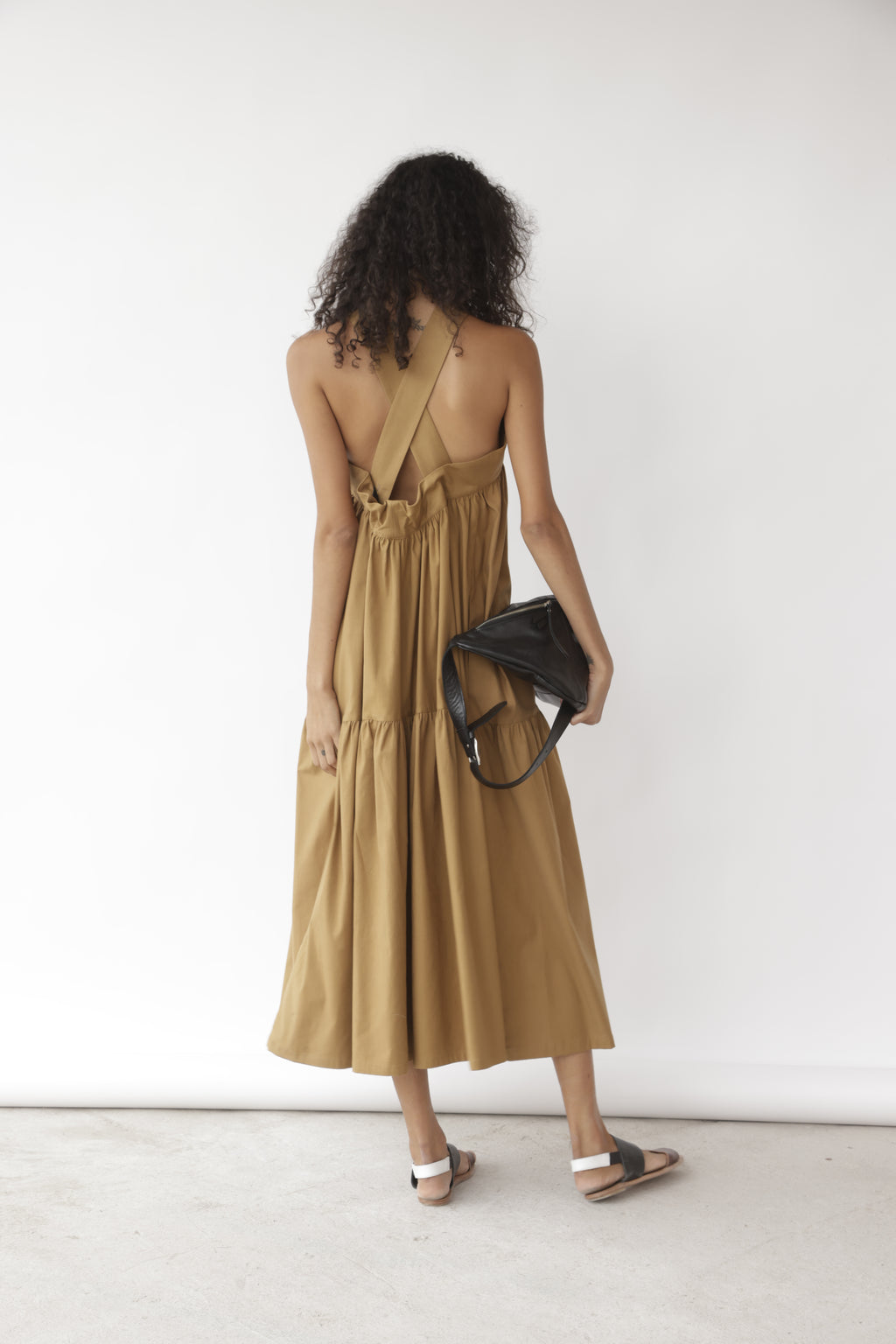 Vestido Marbella Algodón Camel