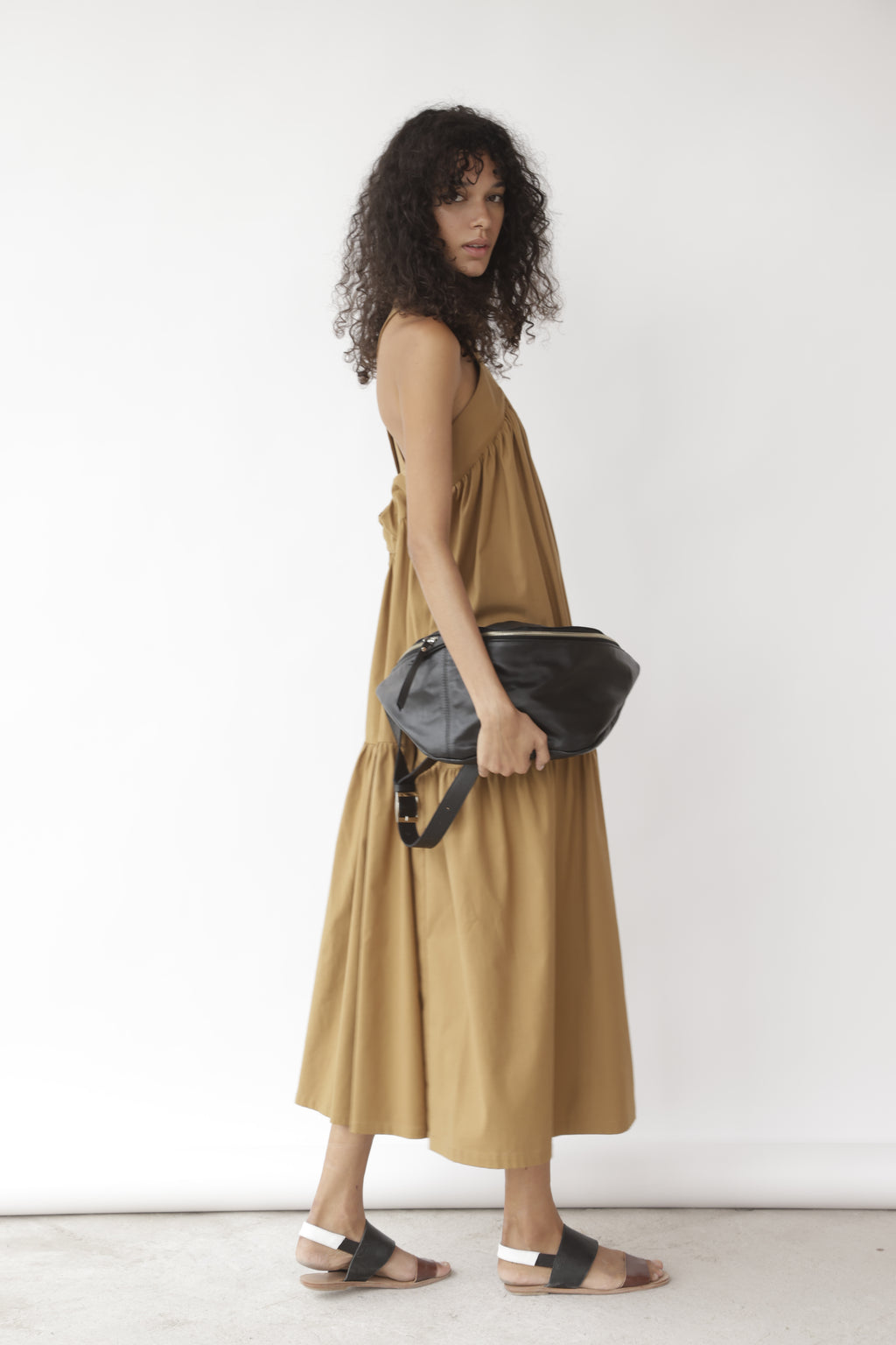 Vestido Marbella Algodón Camel