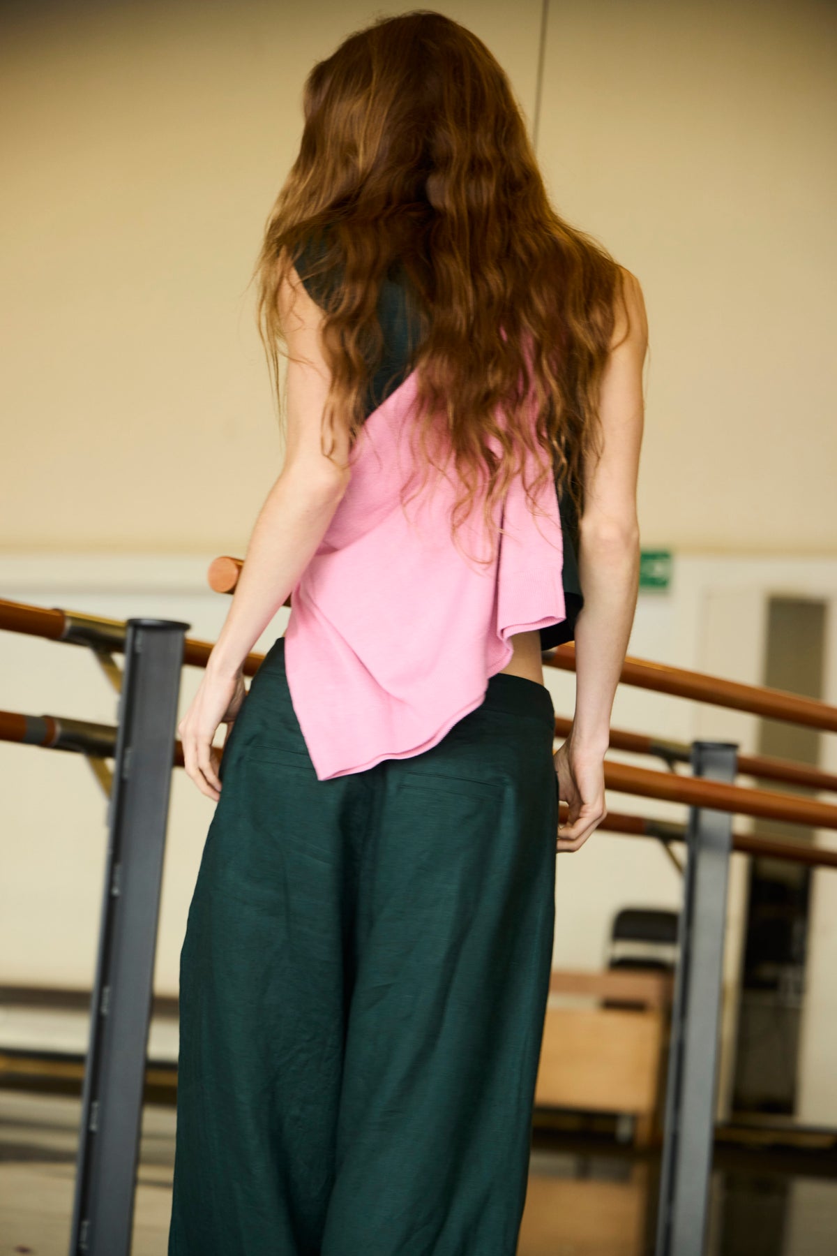 Pantalón Impair 100% Lino Verde Bosque
