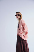 Sobrecamisa Ondulé 100% Lino Coral