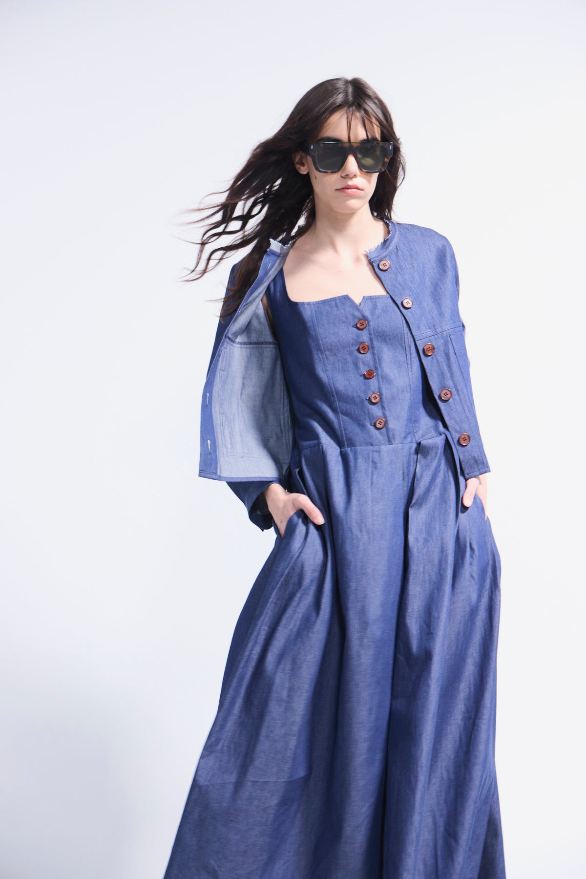Vestido Orleans Denim Azul