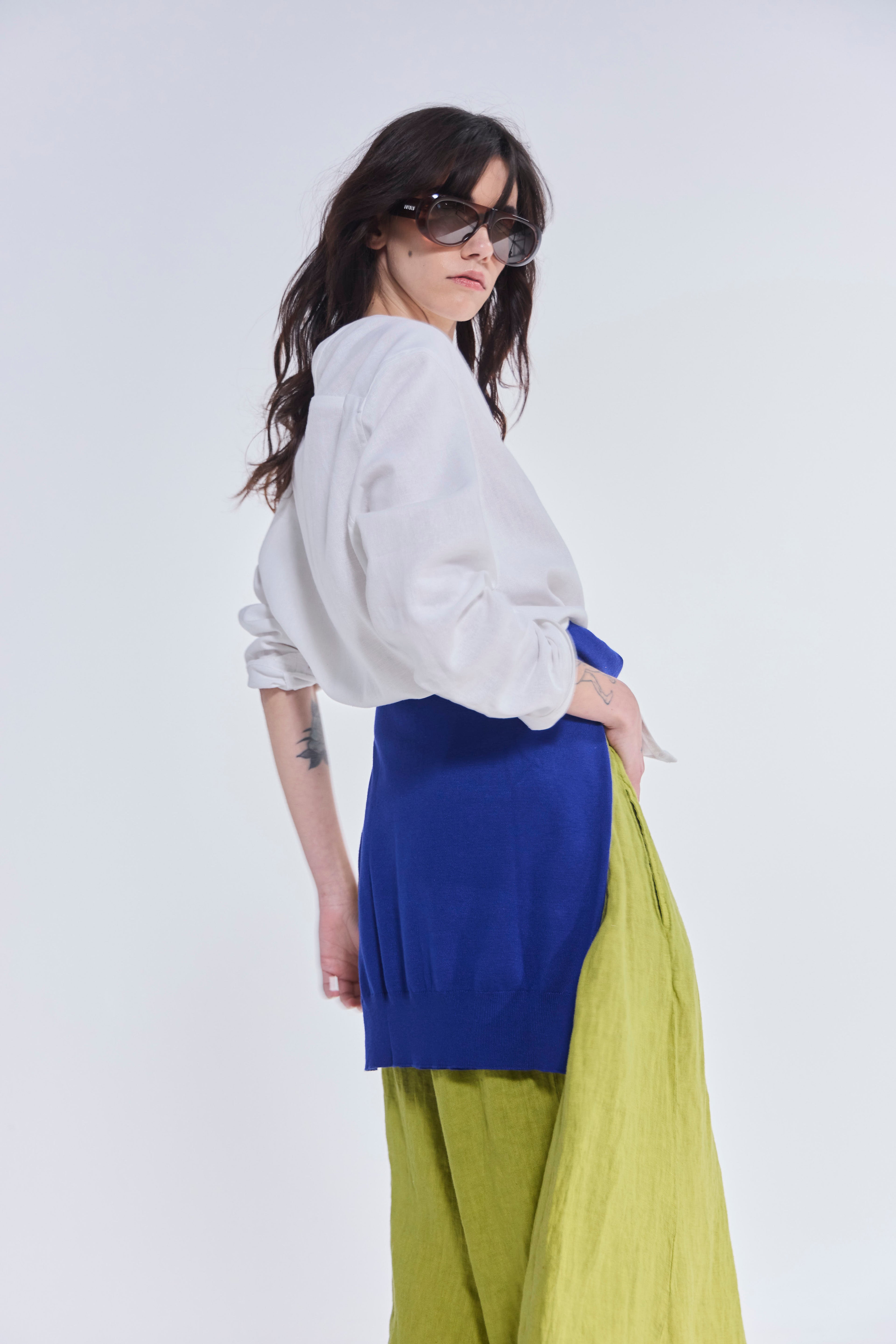 Blusa Azur Lino Blanco
