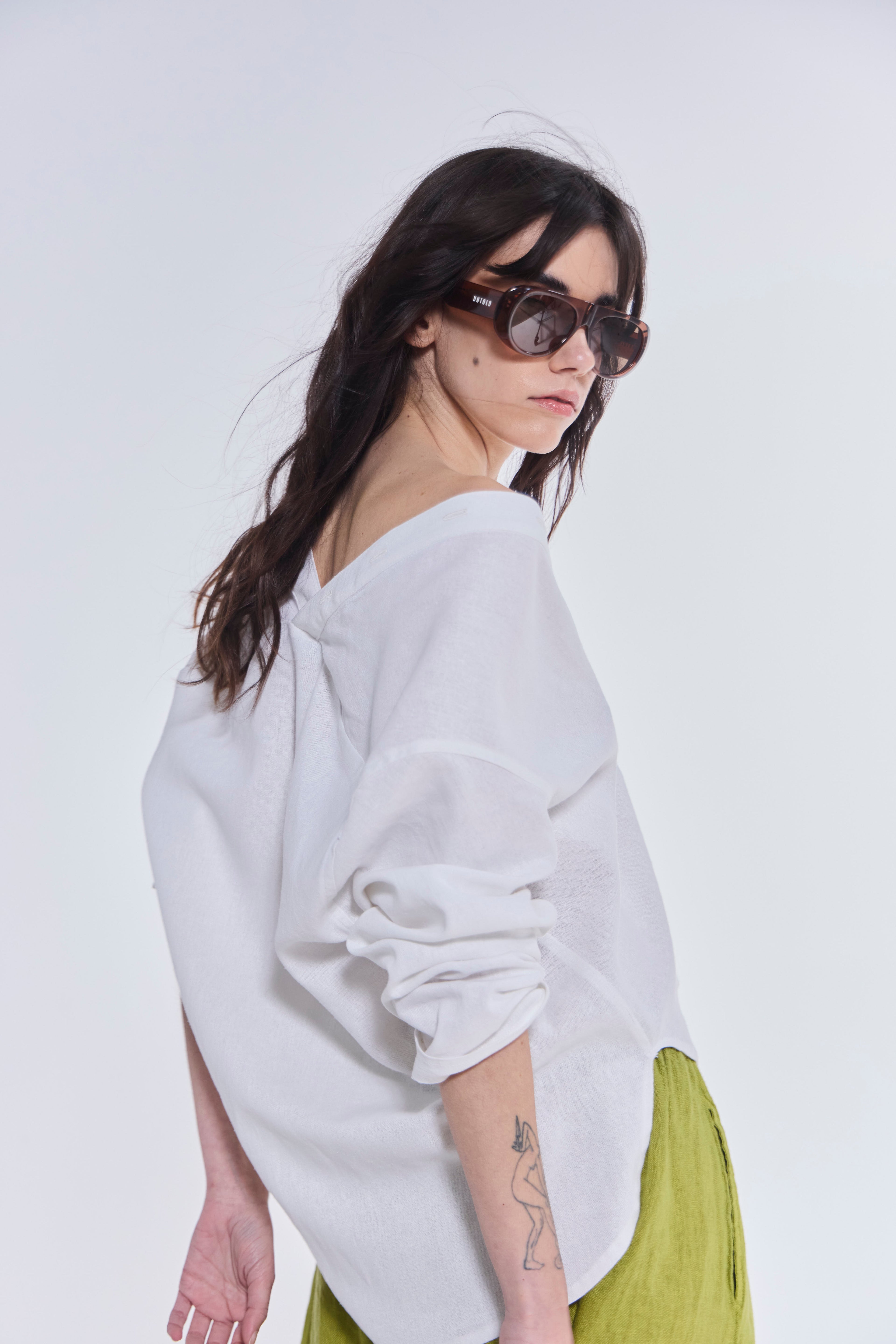 Blusa Azur Lino Blanco