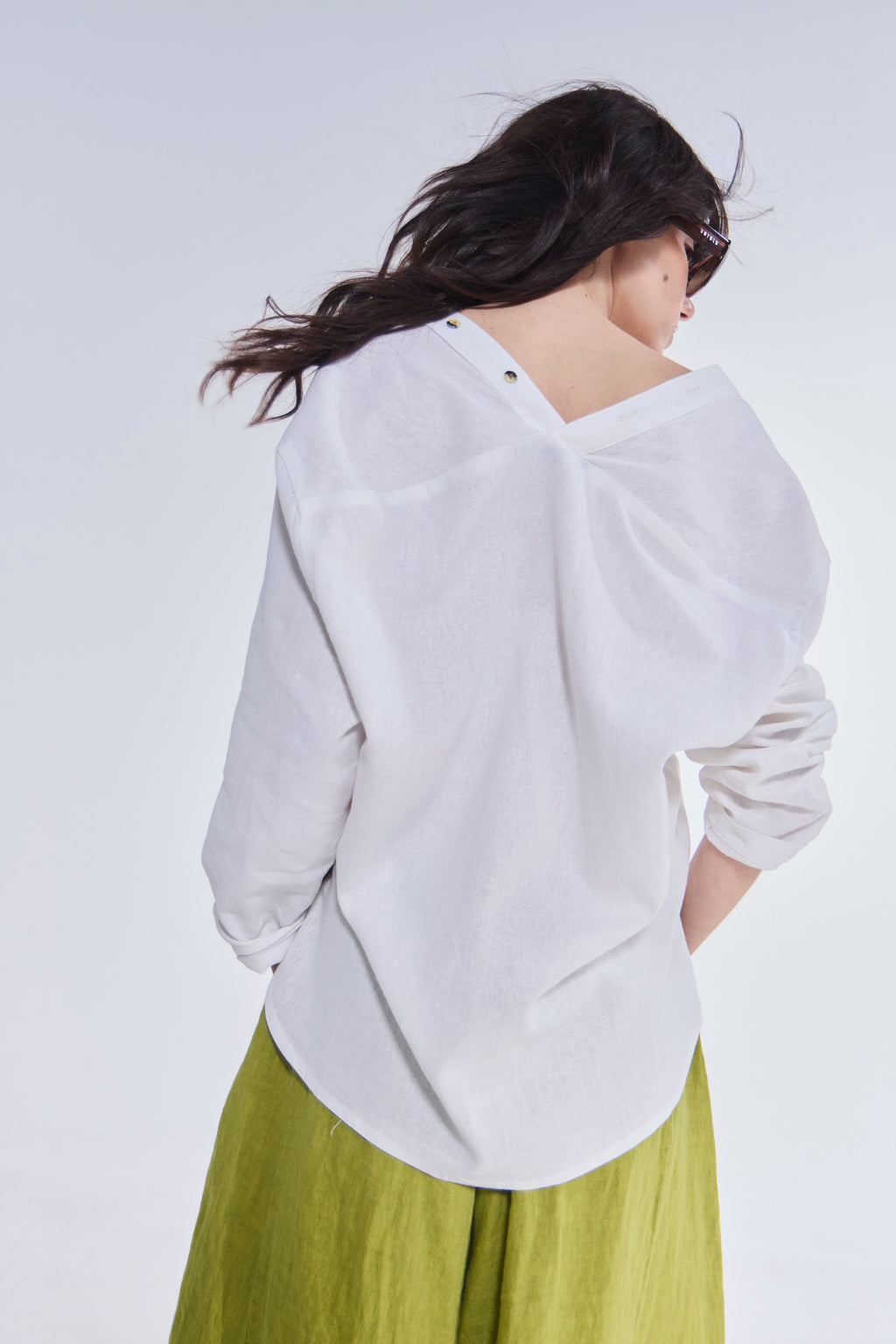 Blusa Azur Lino Blanco