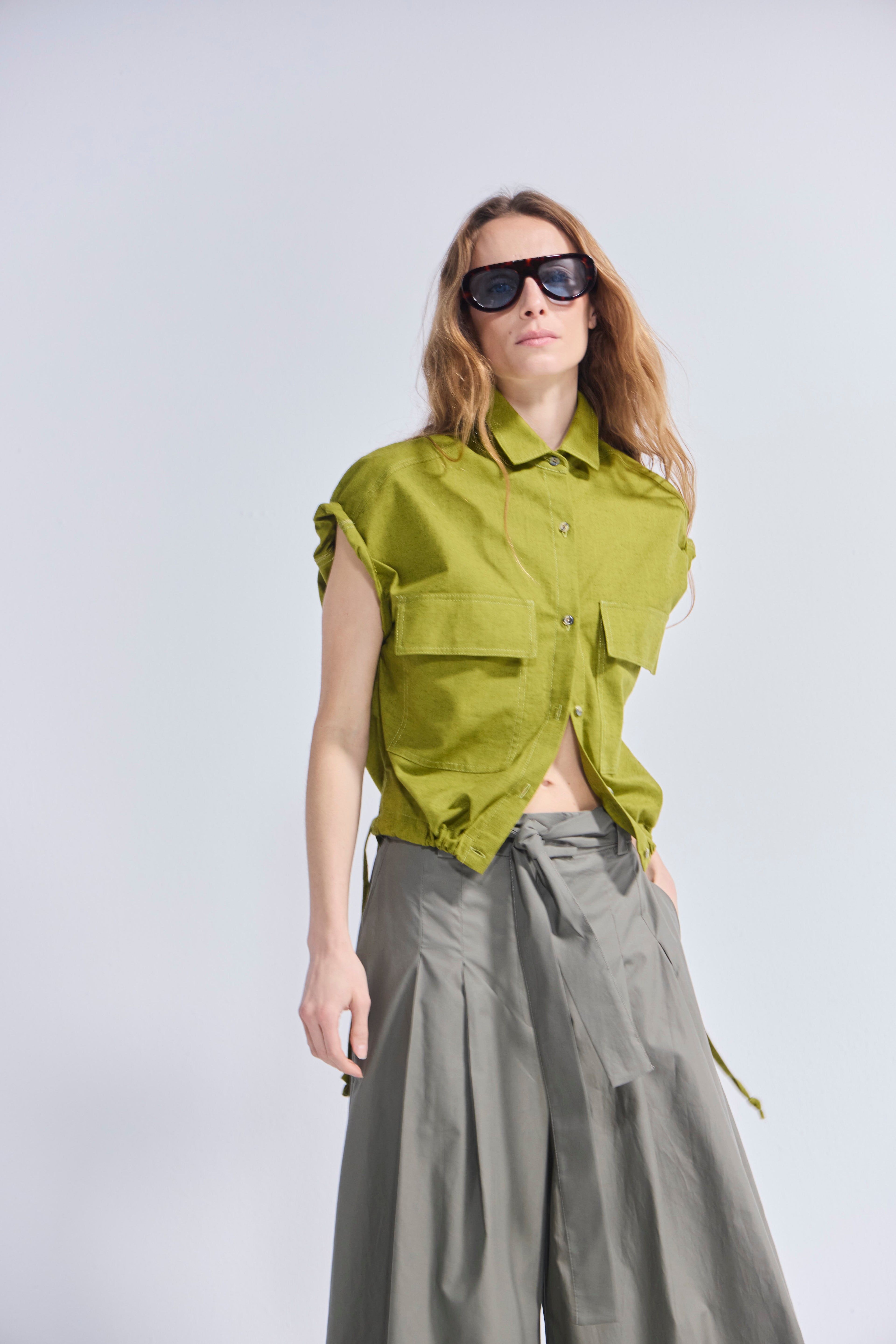 Blusa Eclatement Algodón Verde