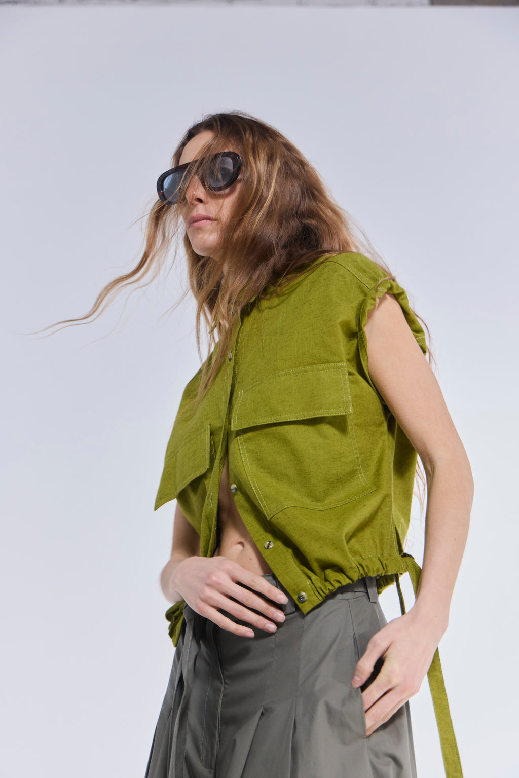 Blusa Eclatement Algodón Verde