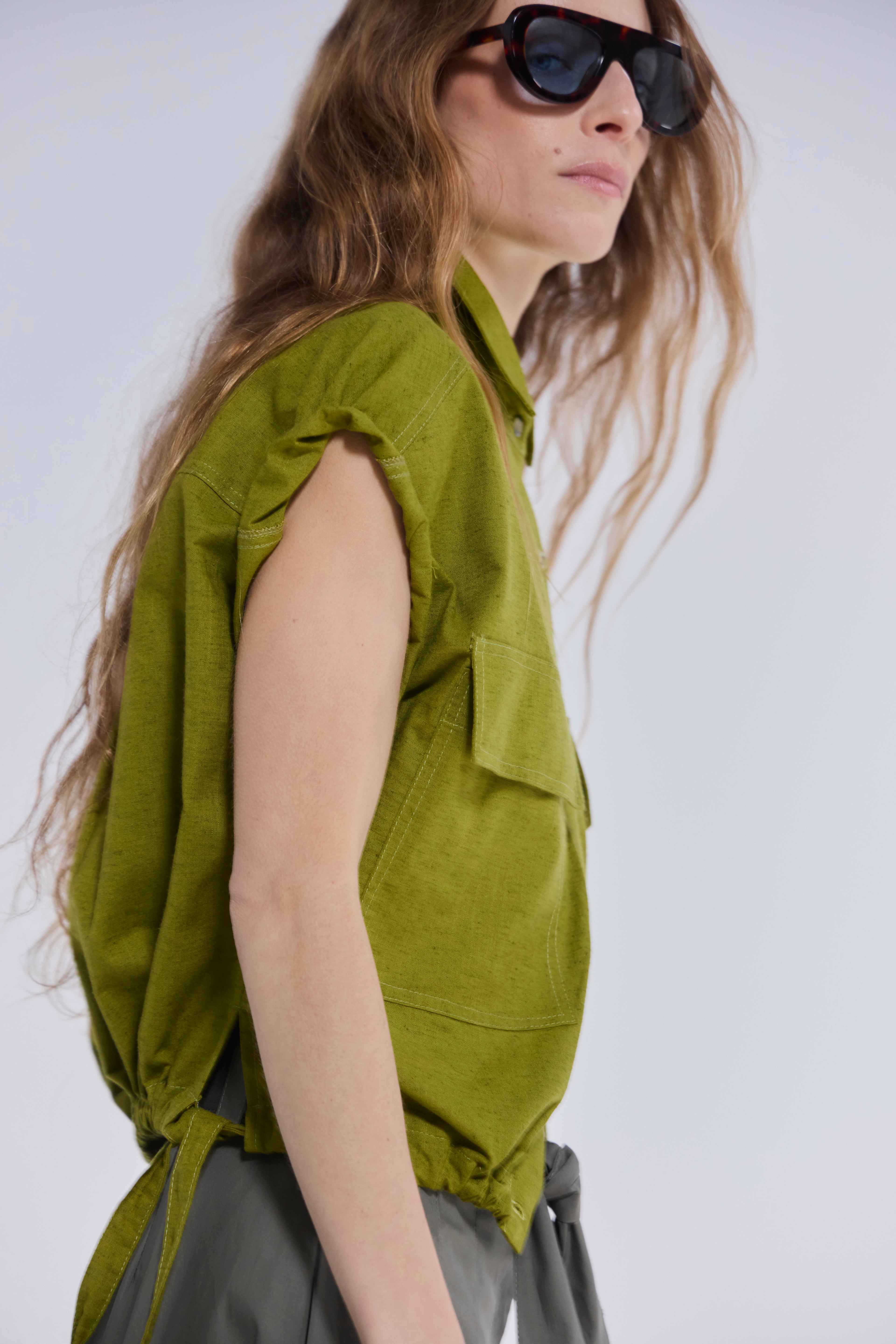 Blusa Eclatement Algodón Verde