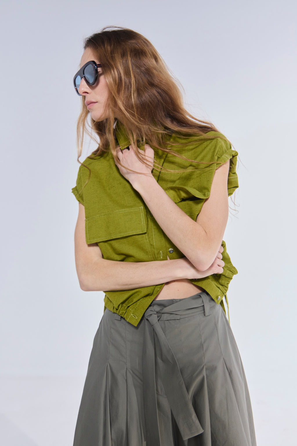 Blusa Eclatement Algodón Verde