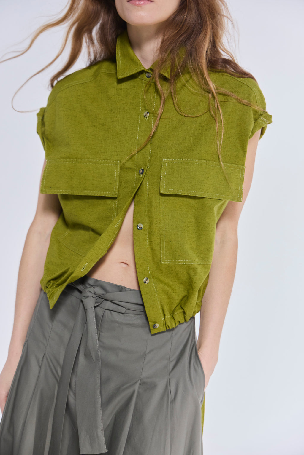 Blusa Eclatement Algodón Verde