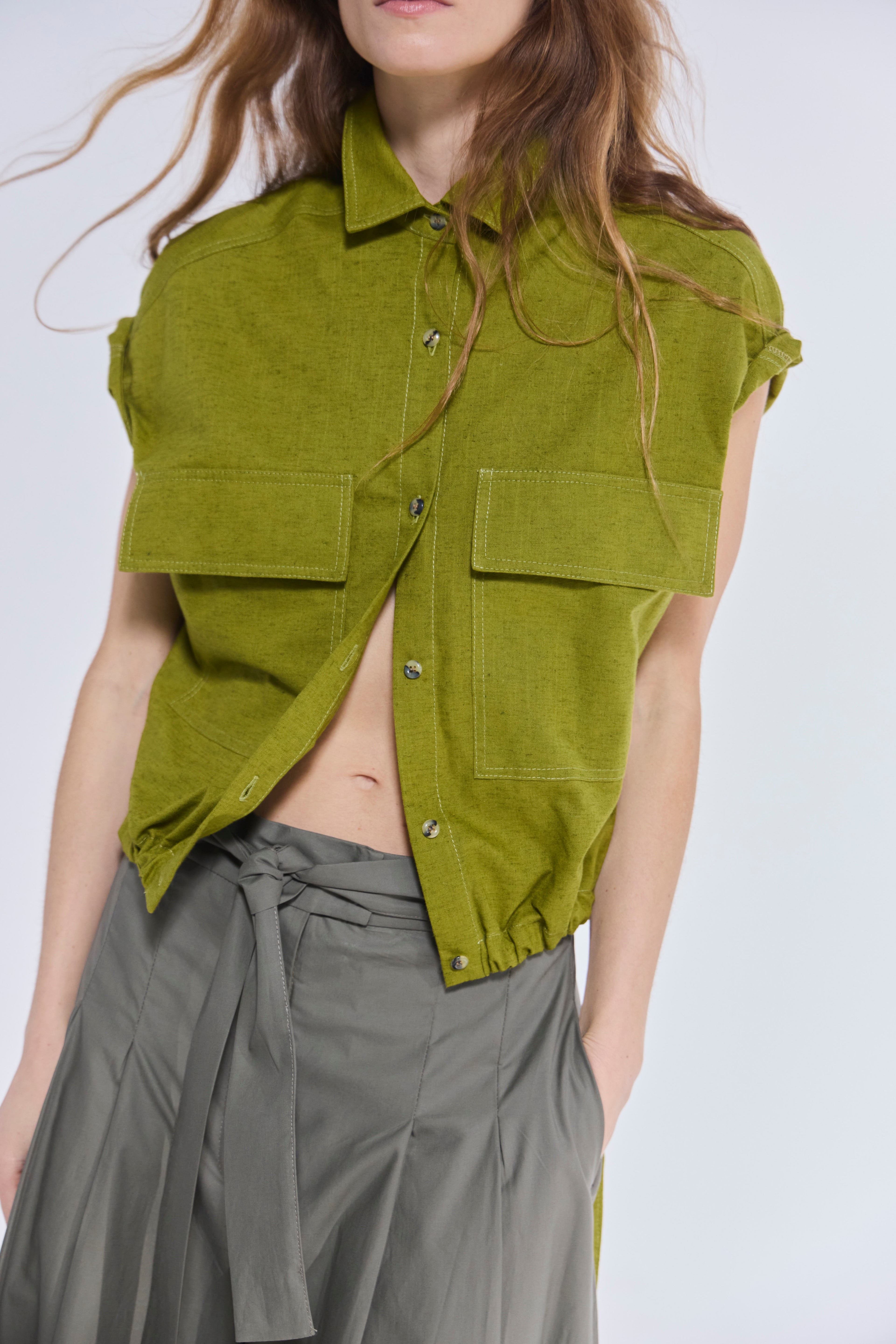 Blusa Eclatement Algodón Verde