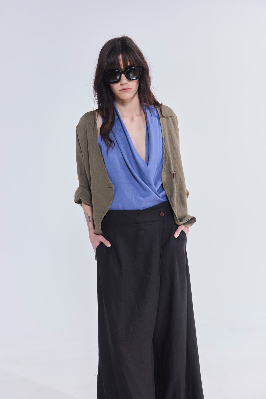 Pantalón Impair Lino Negro