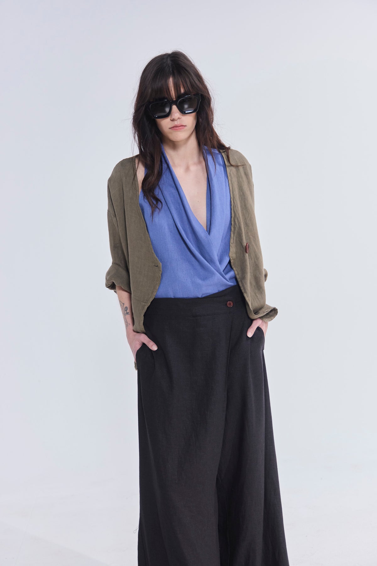 Pantalón Impair Lino Negro