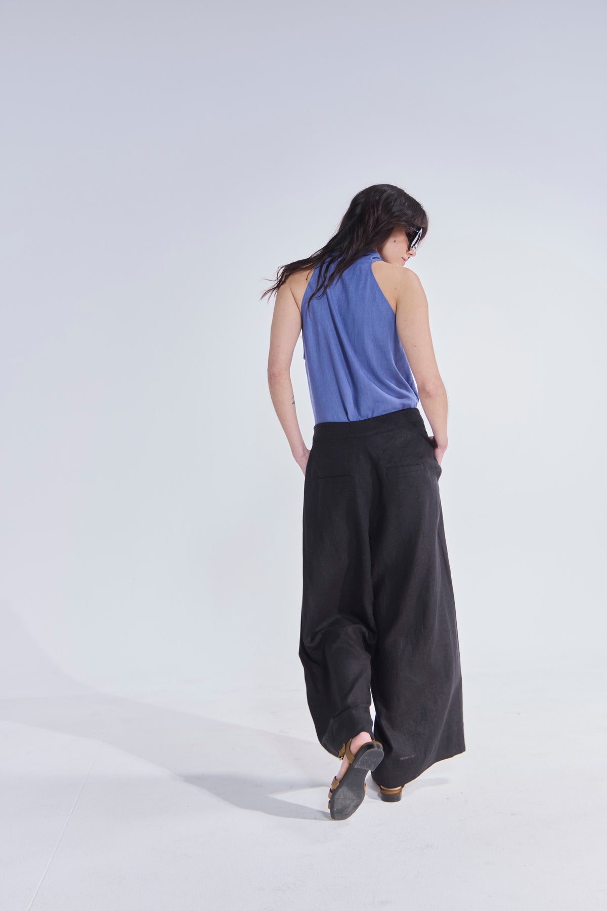 Pantalón Impair Lino Negro