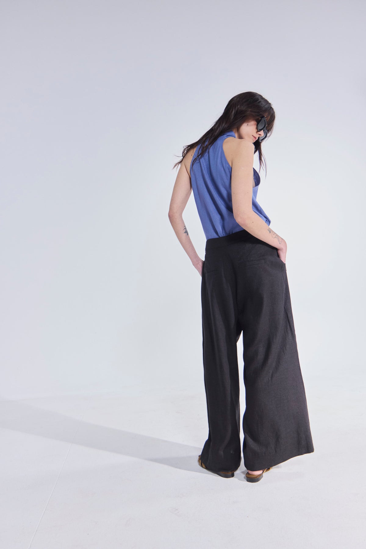 Pantalón Impair Lino Negro