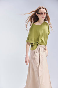 Falda Guede Algodón Beige
