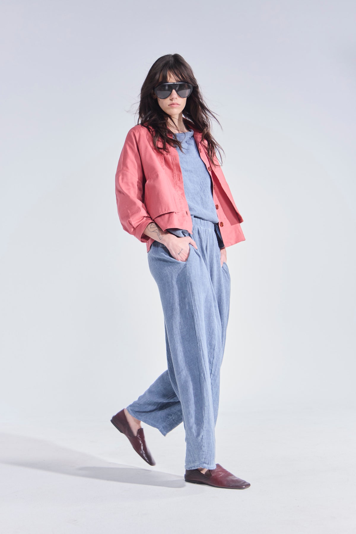 Sobrecamisa Delie Algodón Rosa