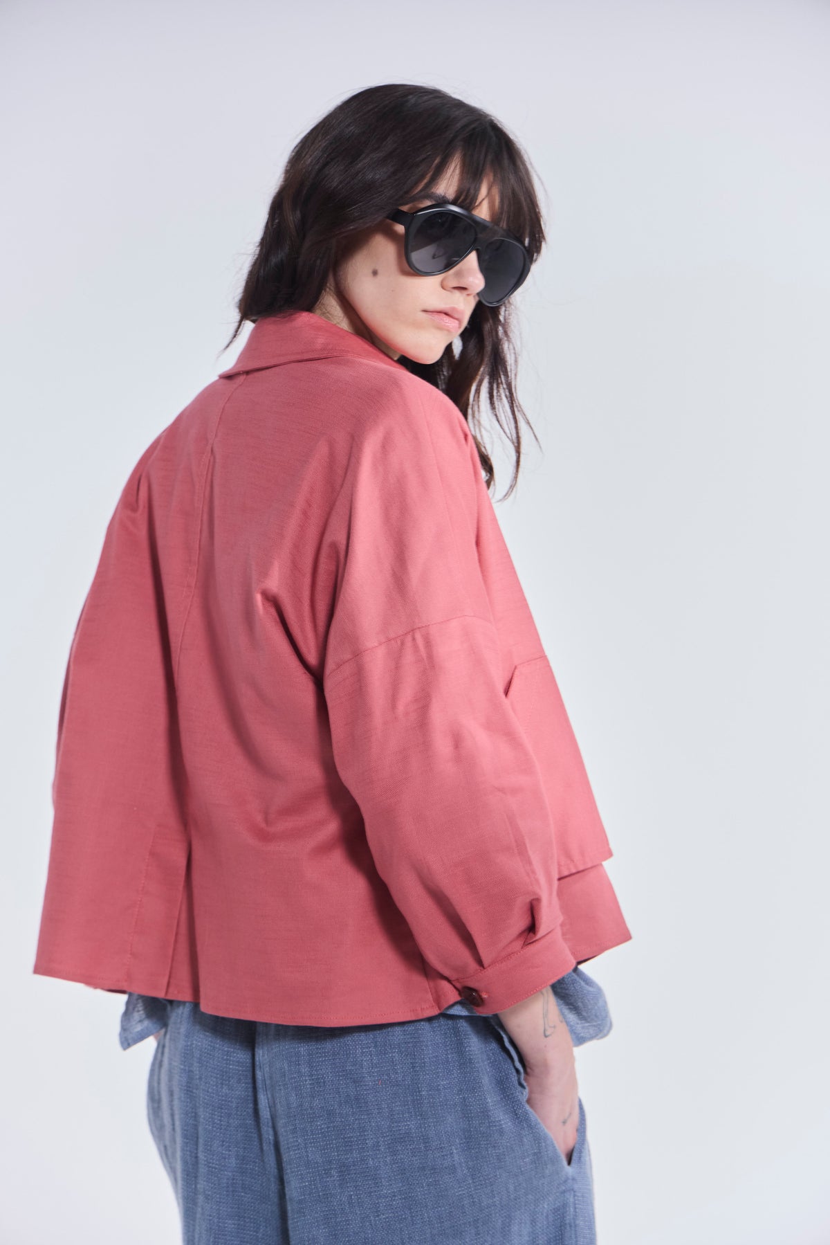 Sobrecamisa Delie Algodón Rosa