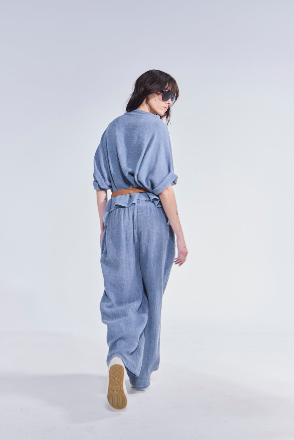 Pantalón Tendu Azul Piedra
