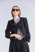 Chaqueta Deux Tencel Negro
