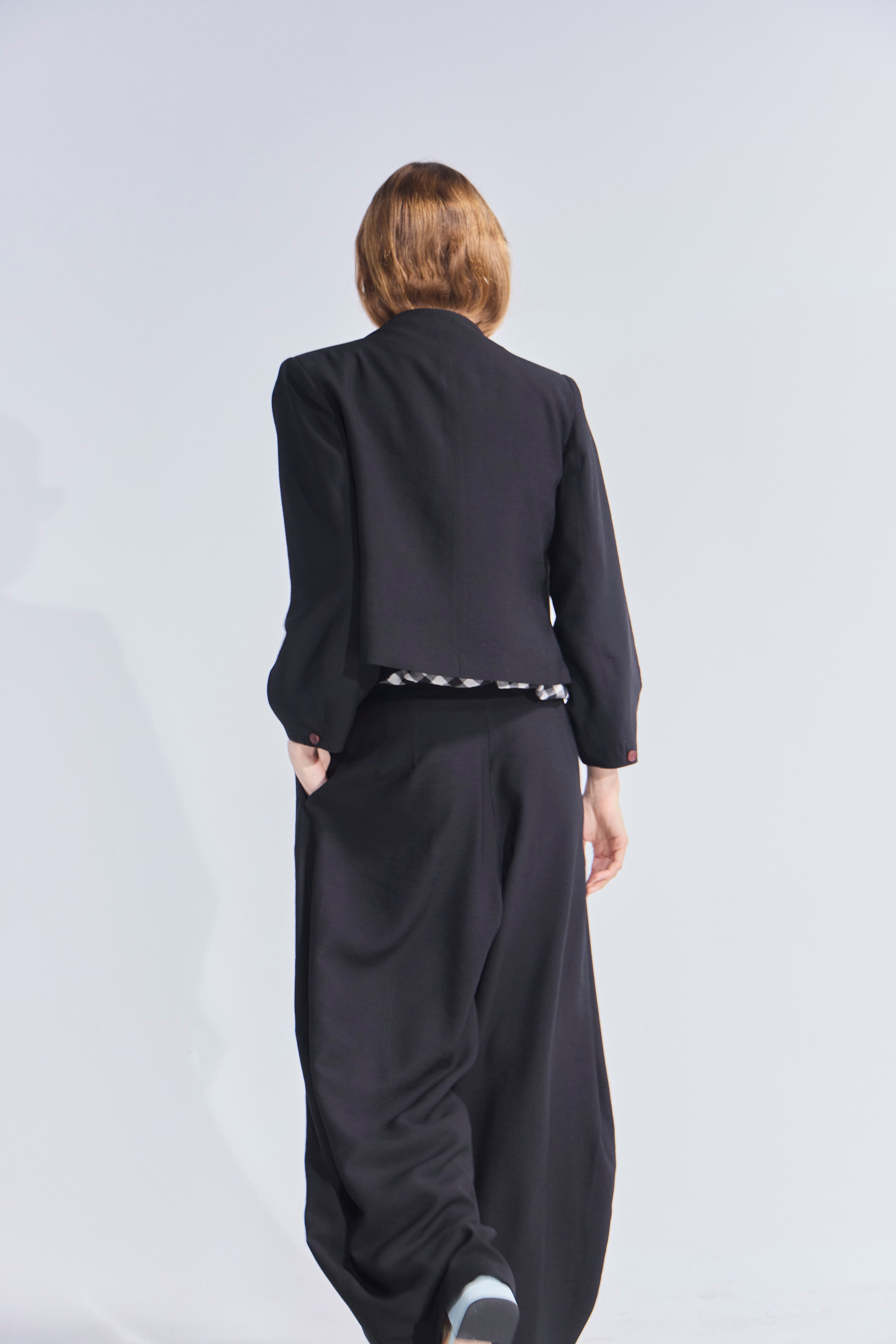 Chaqueta Blazer Deux Tencel Negro