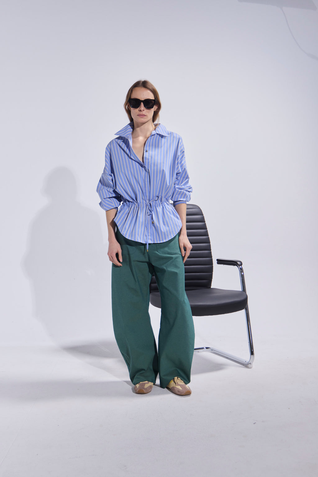 Blusa Ecume Listada Azul