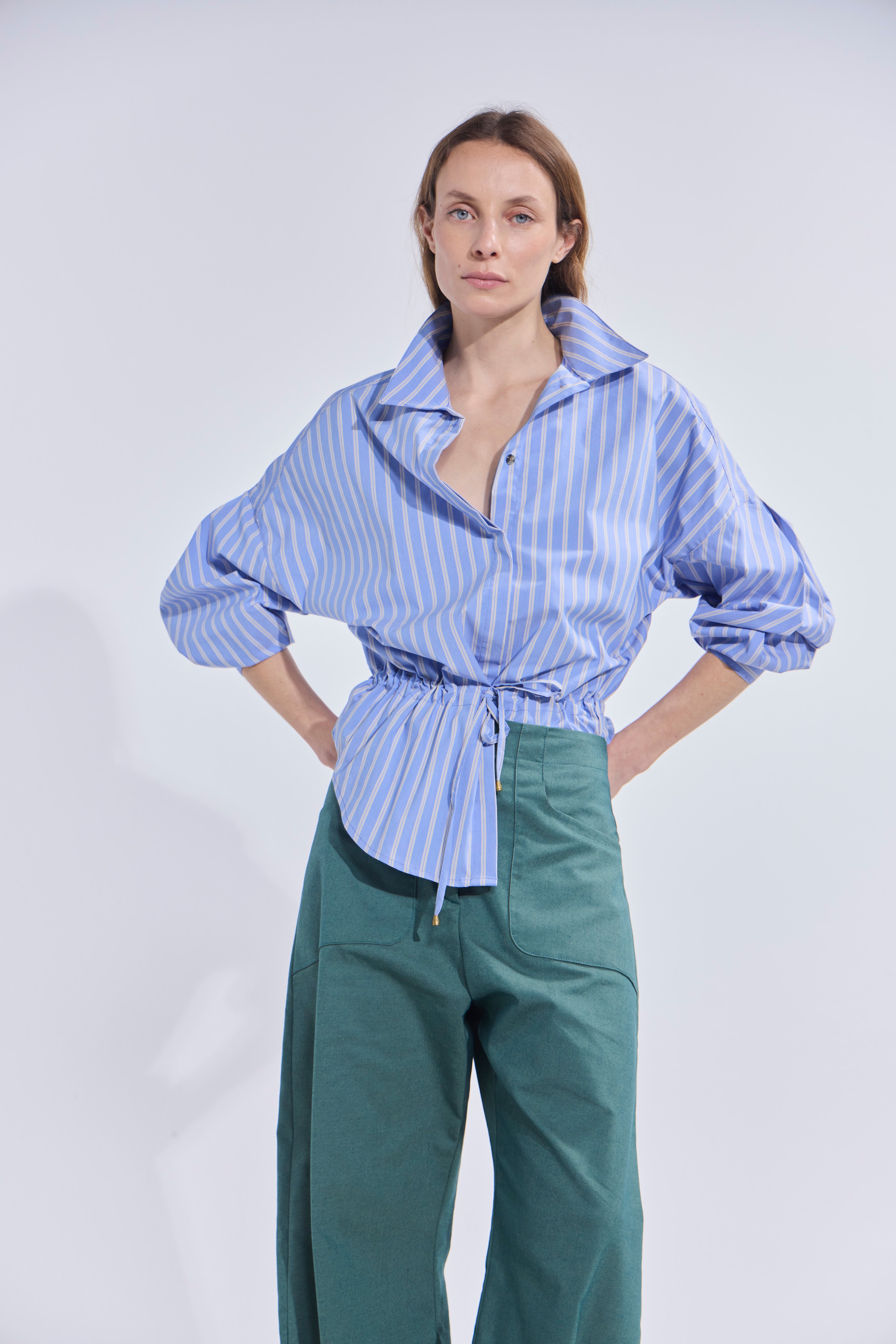 Blusa Ecume Listada Azul