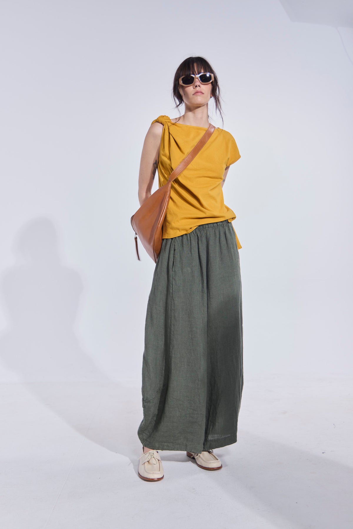 Top Perle Algodón Amarillo